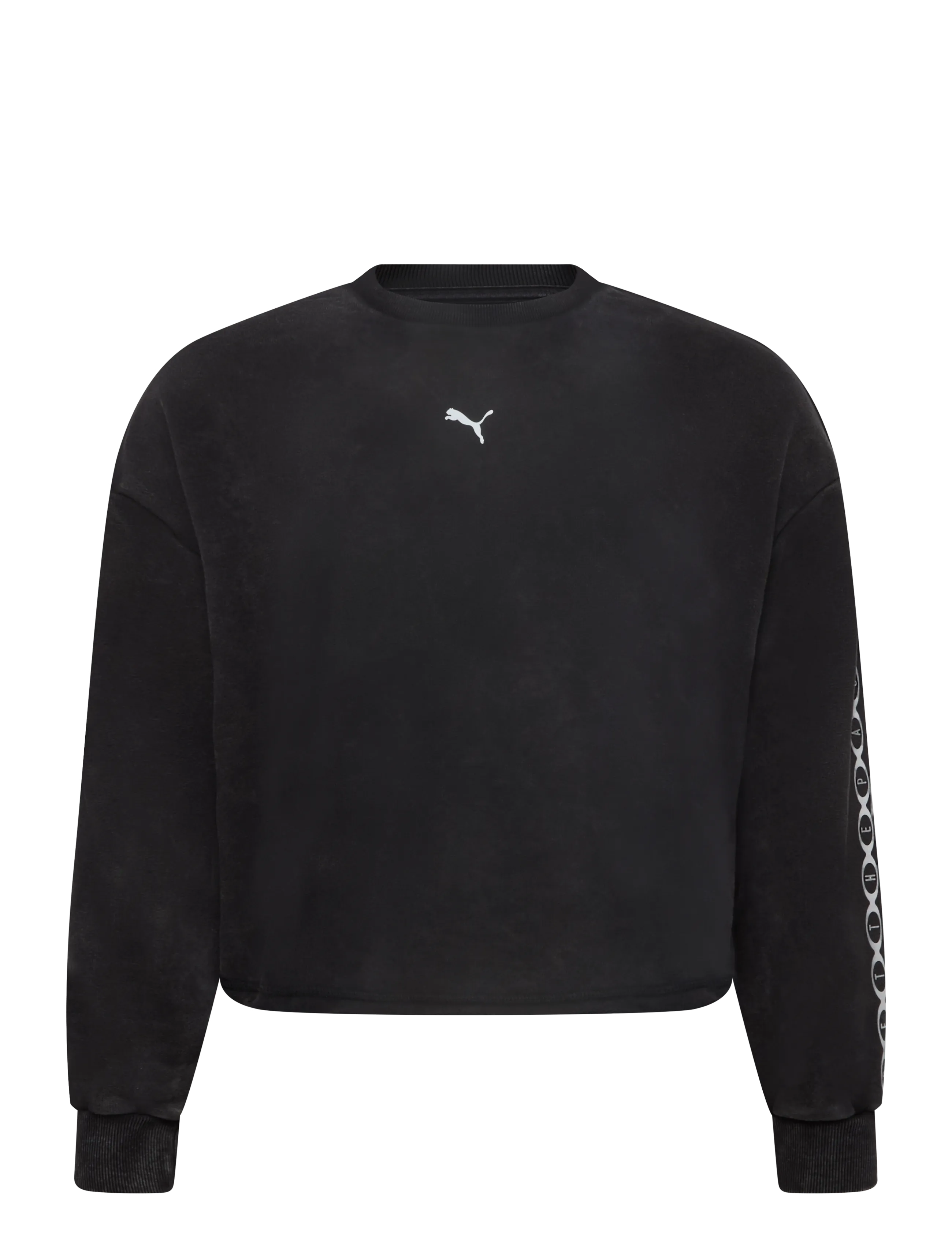 PUMA RUN CULTURE COLLECTIVE Oversized Washed Graphic Crew TR - New arrivals - PUMA BLACK / black