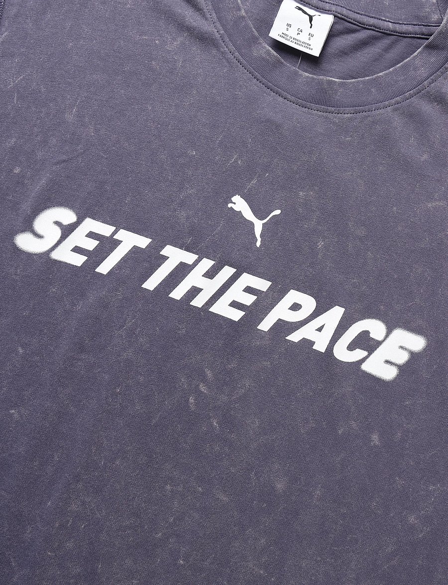 PUMA - RUN CULTURE COLLECTIVE Relaxed Washed Sleeveless Graphic Tee - inky depths - 2