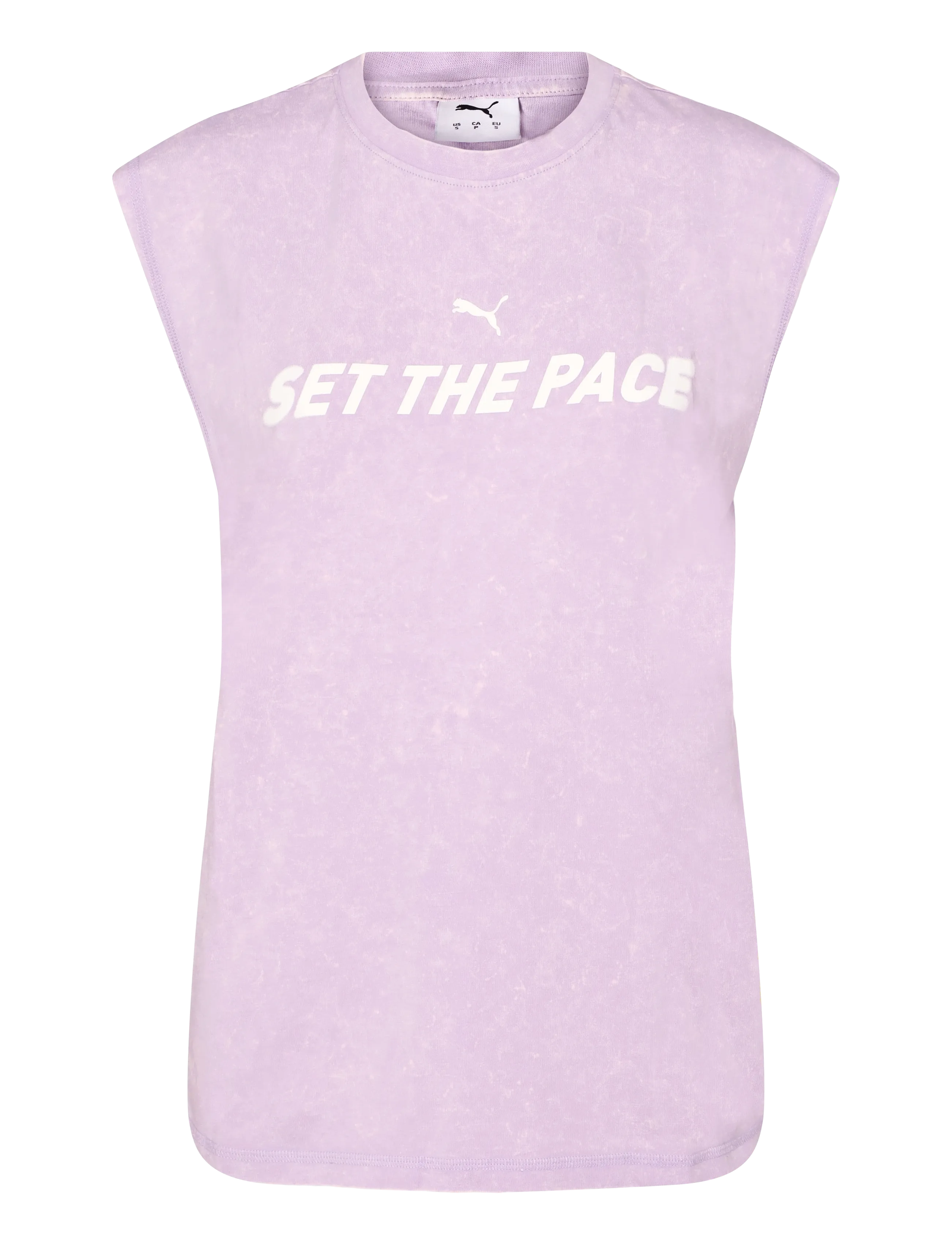 PUMA RUN CULTURE COLLECTIVE Relaxed Washed Sleeveless Graphic Tee - PUMA - LIGHT LAVENDER / purple