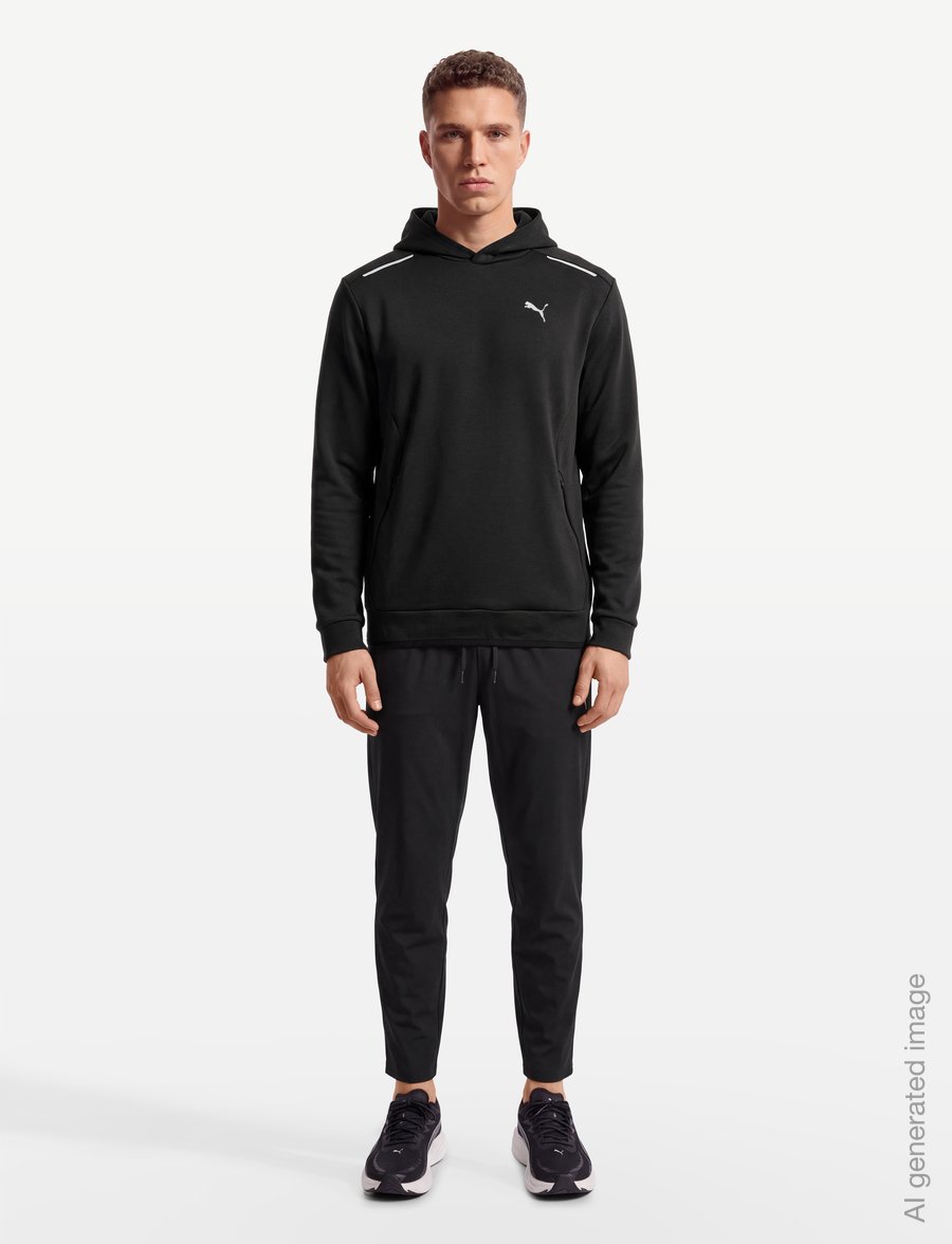 PUMA - PUMATECH Far Infrared Hoodie FL - tops - puma black - 0