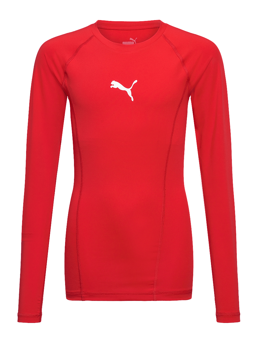 PUMA - LIGA Baselayer Tee LS Jr - spordisärgid - puma red - 0