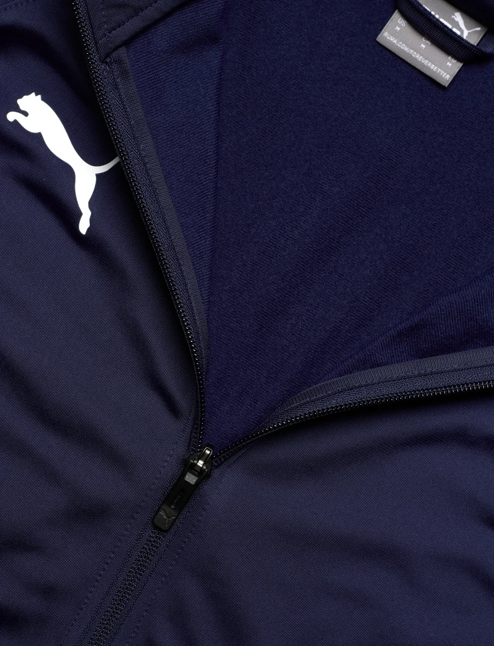 PUMA - teamLIGA Training Jacket - sweatshirts - peacoat-puma white - 2