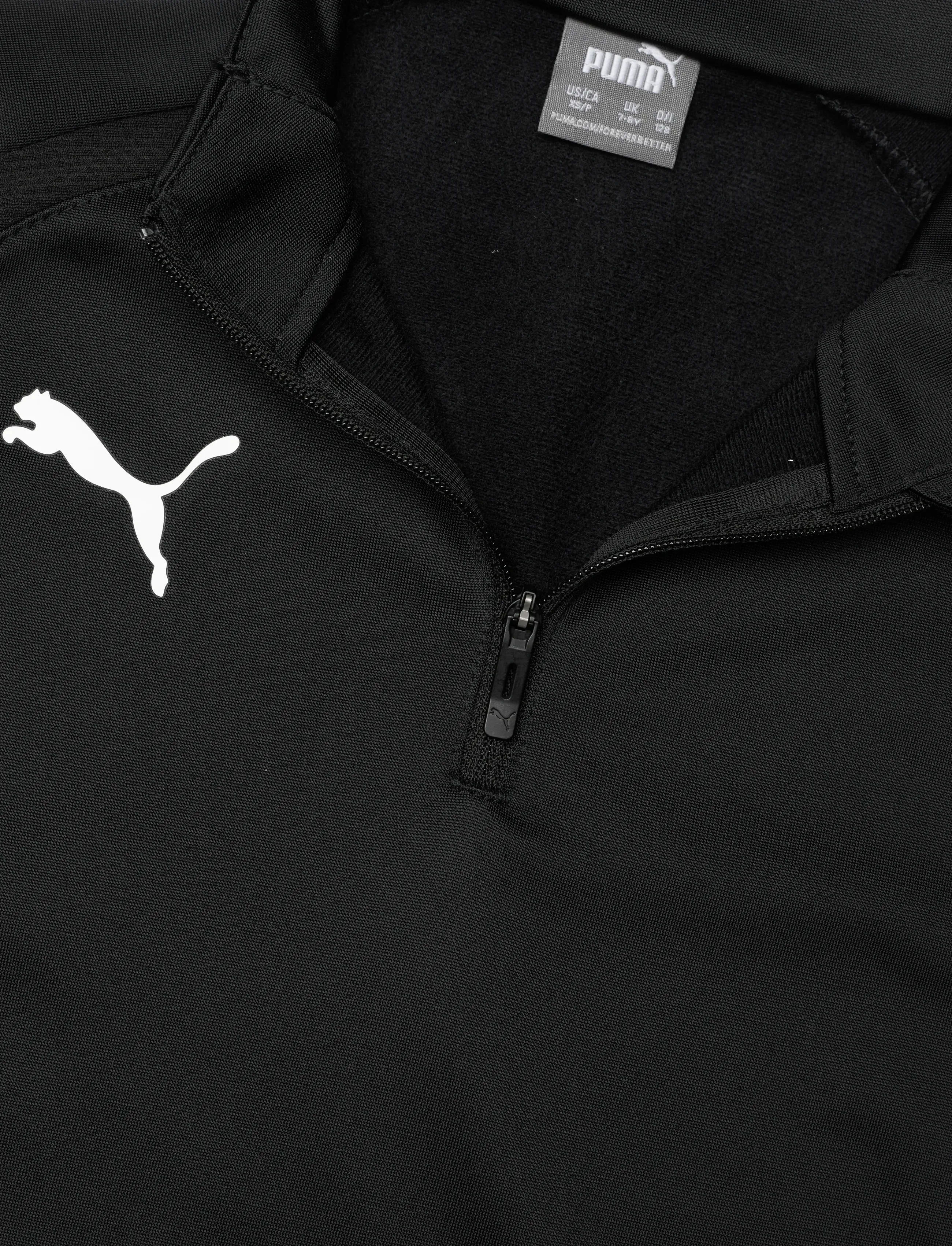 PUMA - teamLIGA 1/4 Zip Top Jr - puma black-puma white - 2