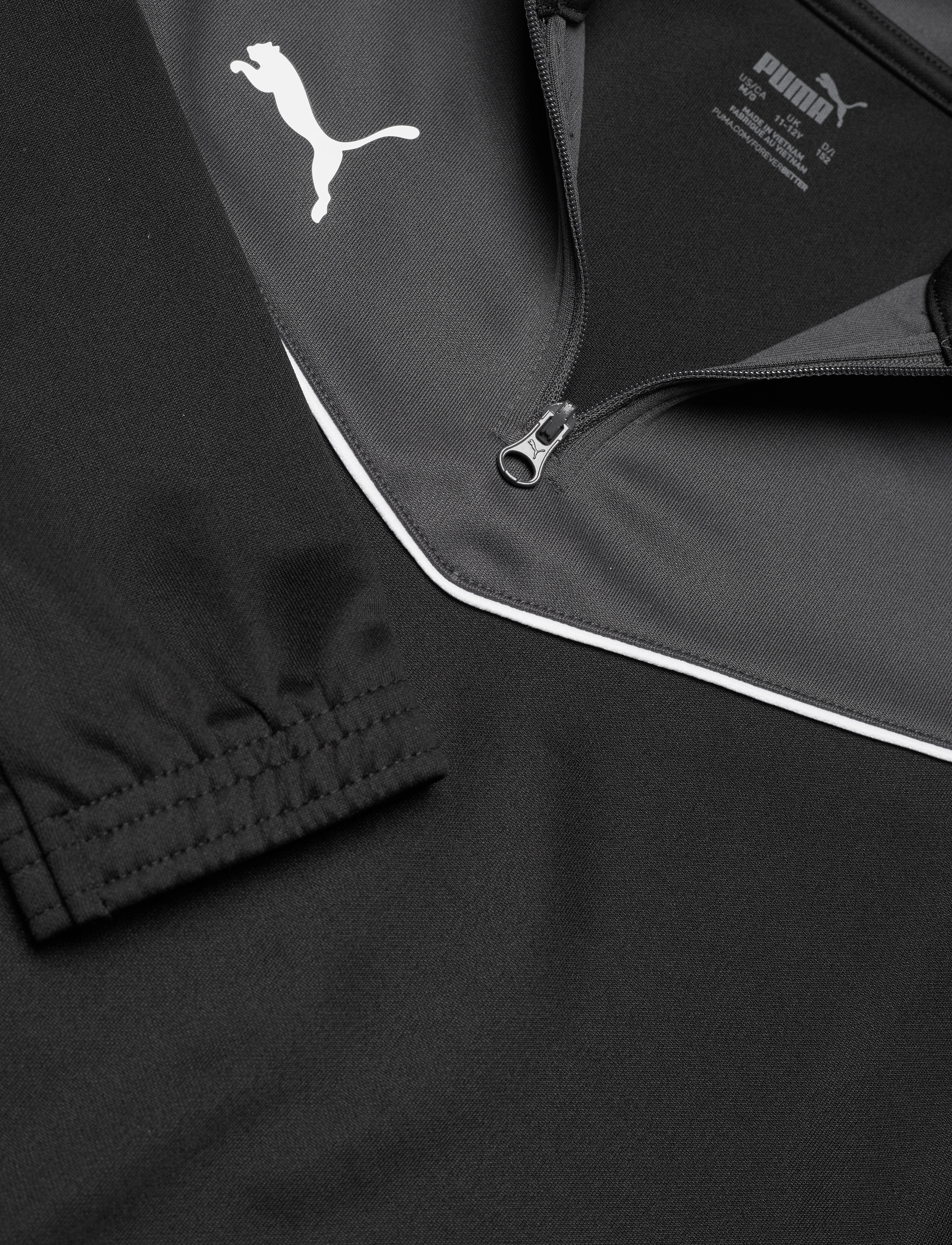 PUMA - individualRISE 1/4 Zip Top Jr - puma black-asphalt - 2