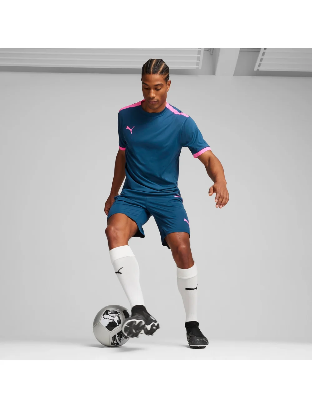 PUMA - teamLIGA Training Shorts 2 (open pockets) - training korte broek - ocean tropic-poison pink - 0