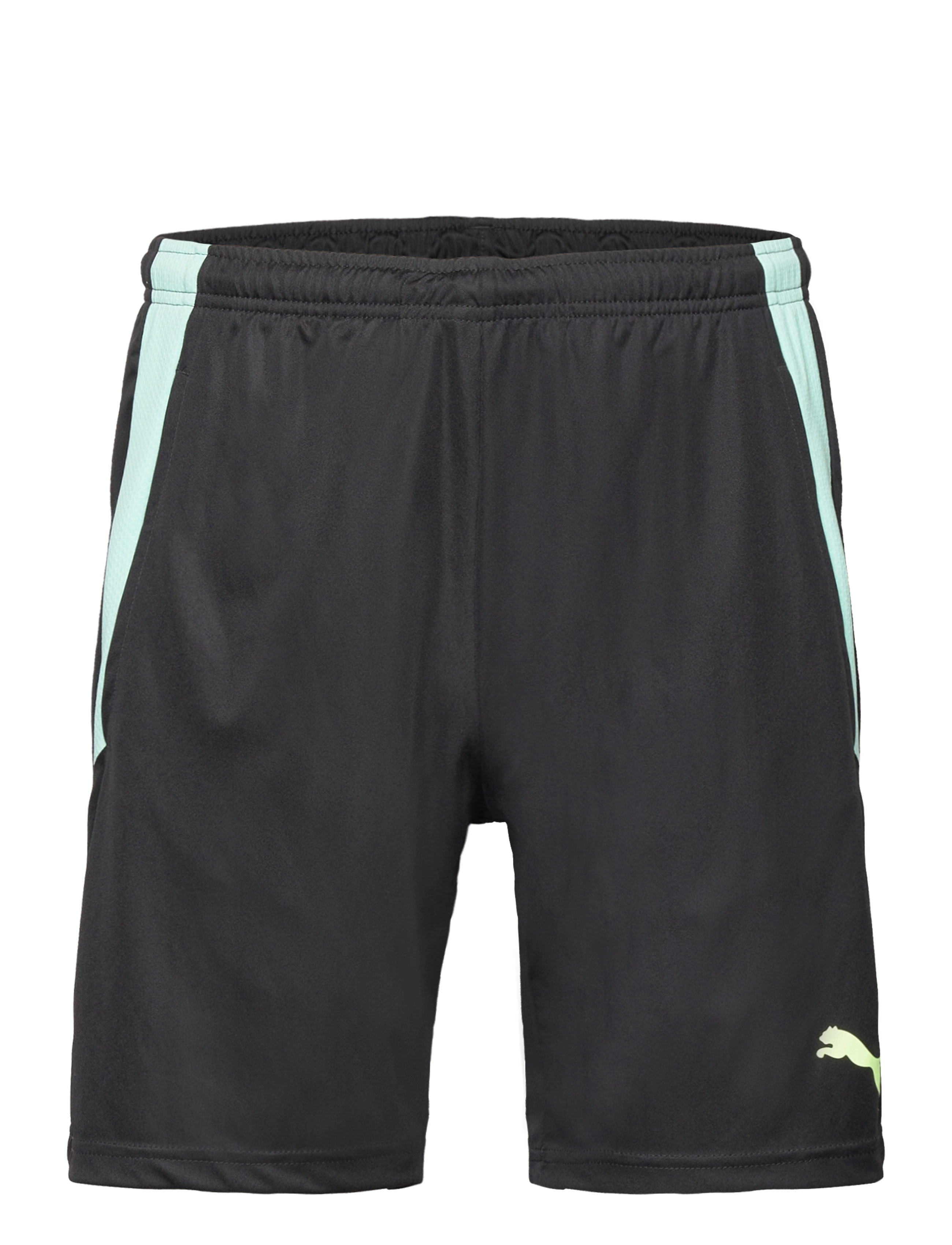 teamLIGA Training Shorts 2 (open pockets) - PUMA BLACK-FAST YELLOW
