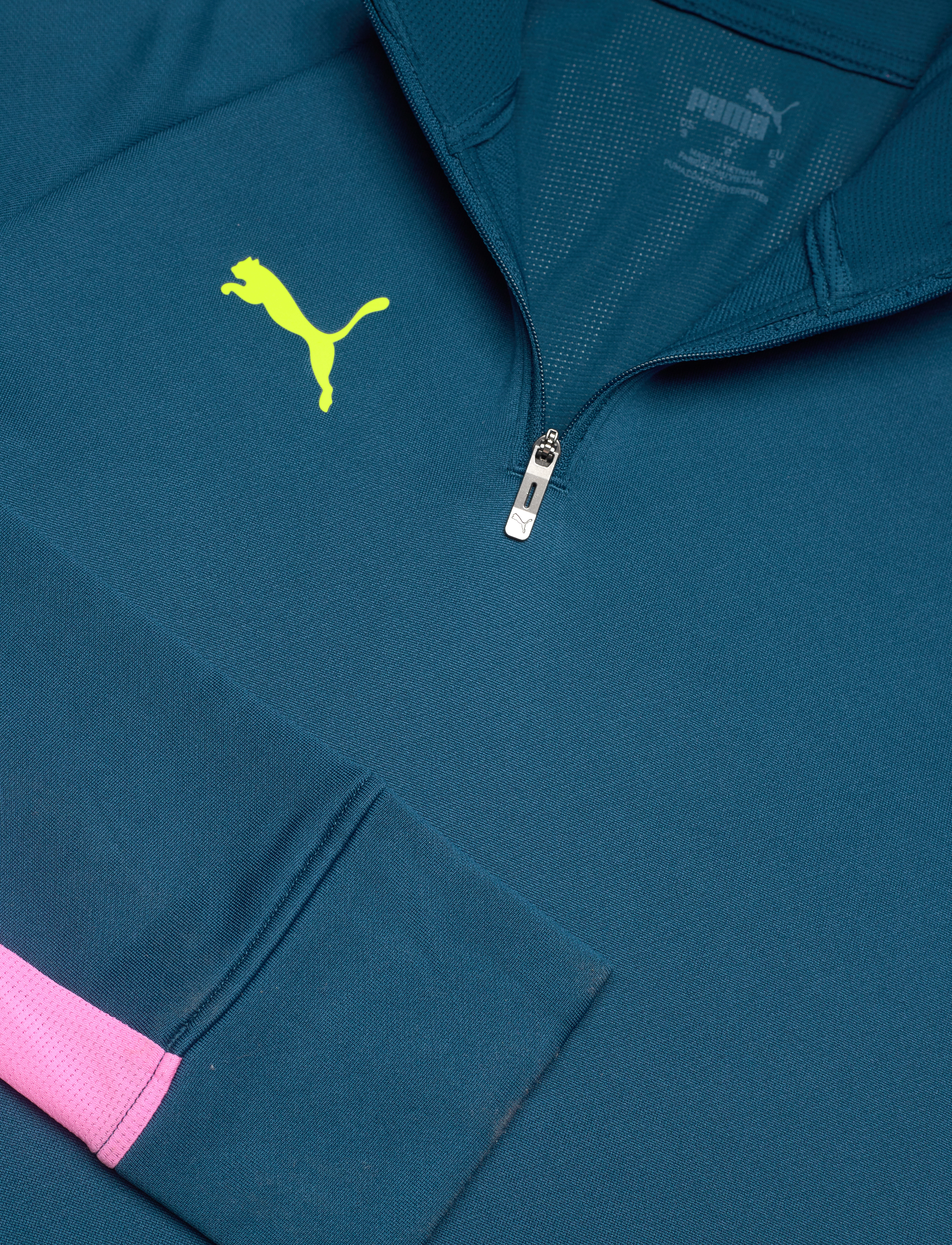 PUMA - individualBLAZE Training 1/4 zip Top - ocean tropic-electric lime - 3