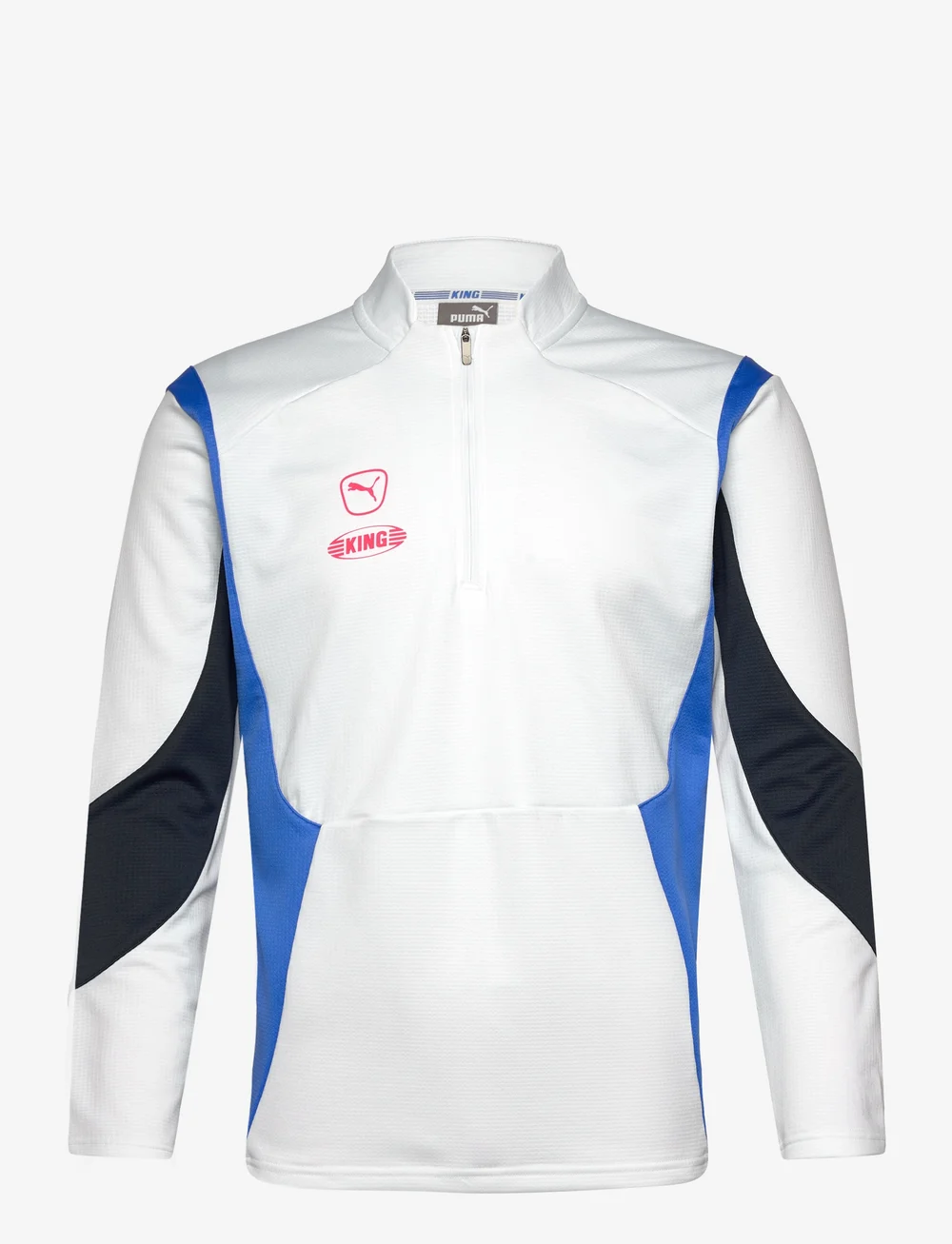 PUMA - KING Pro 1/4 Zip Top - langarmshirts - puma white-bluemazing - 0