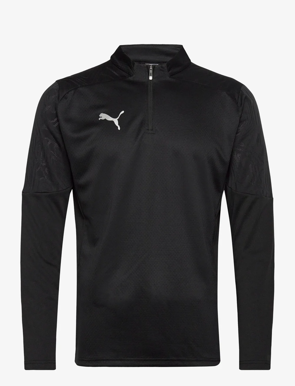 PUMA - teamFINAL Training 1/4 Zip Top - langarmshirts - puma black-puma silver - 0