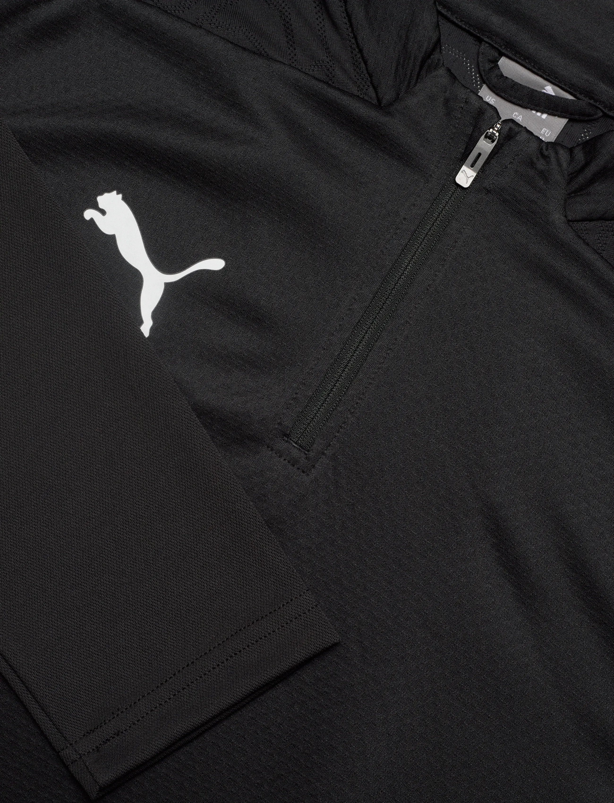 PUMA - teamFINAL Training 1/4 Zip Top - puma black-puma silver - 2