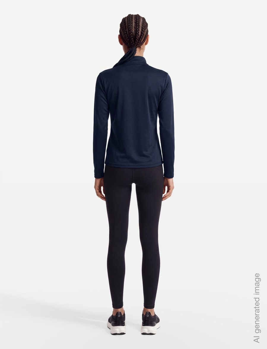 PUMA - teamGOAL Training 1/4 Zip Top Wmn - pikkade varrukatega alussärgid - puma navy-puma white-persian blue - 4
