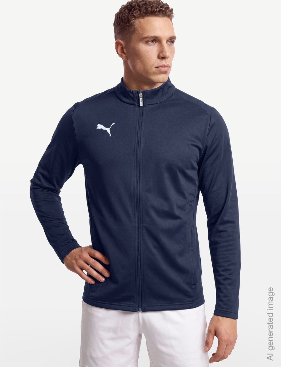 PUMA - teamGOAL Training Jacket - spordijakid - puma navy-puma white-persian blue - 3