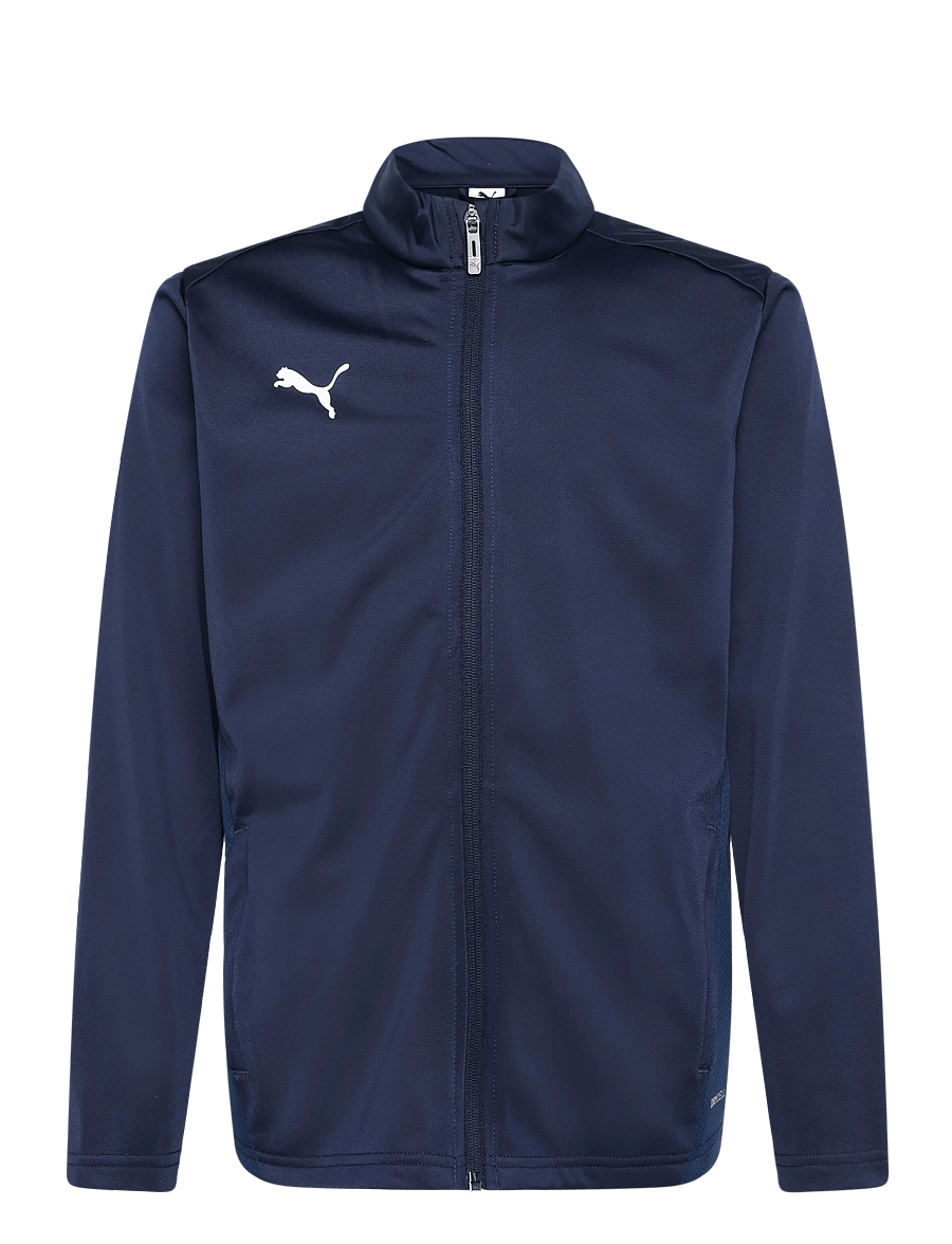 PUMA - teamGOAL Training Jacket Jr - sweatshirts - puma navy-puma white-persian blue - 0