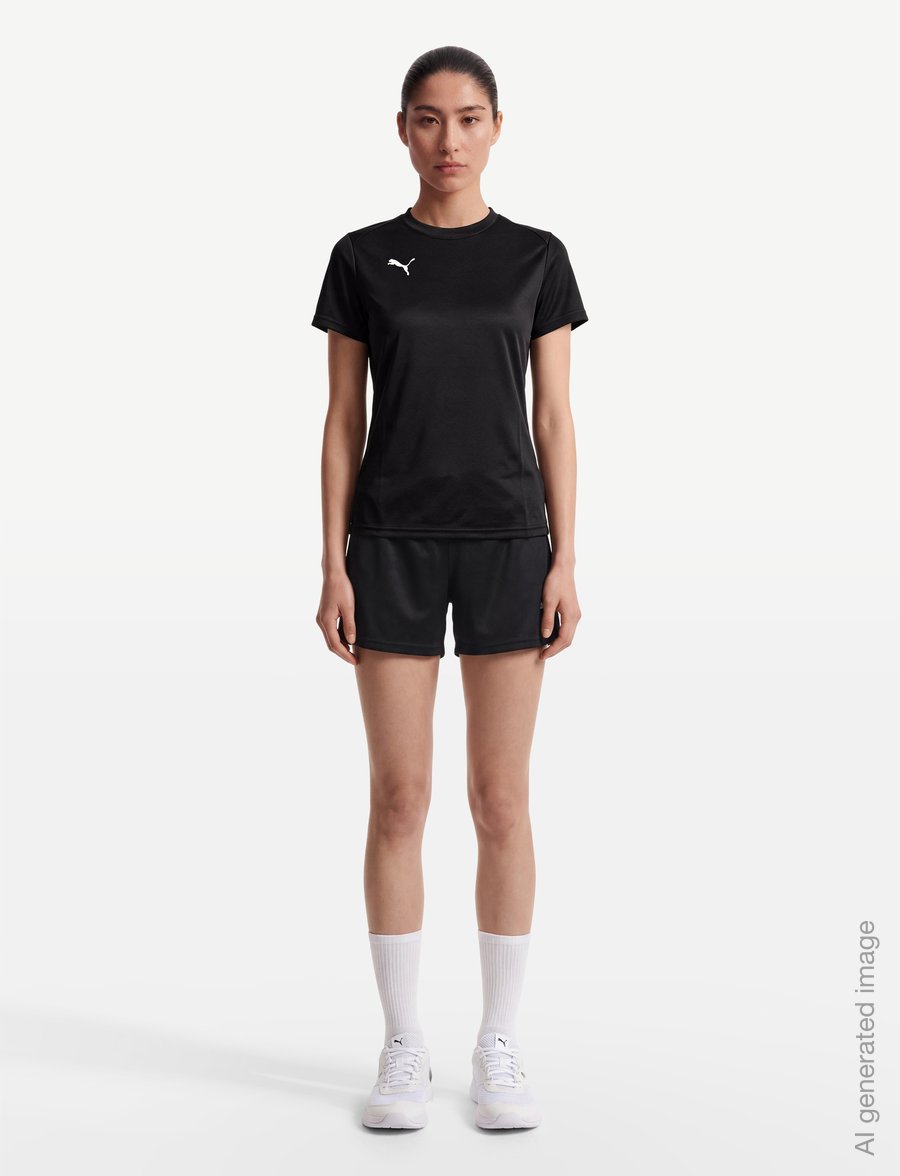 PUMA - teamGOAL Jersey Wmn - t-shirts - puma black-puma white - 0