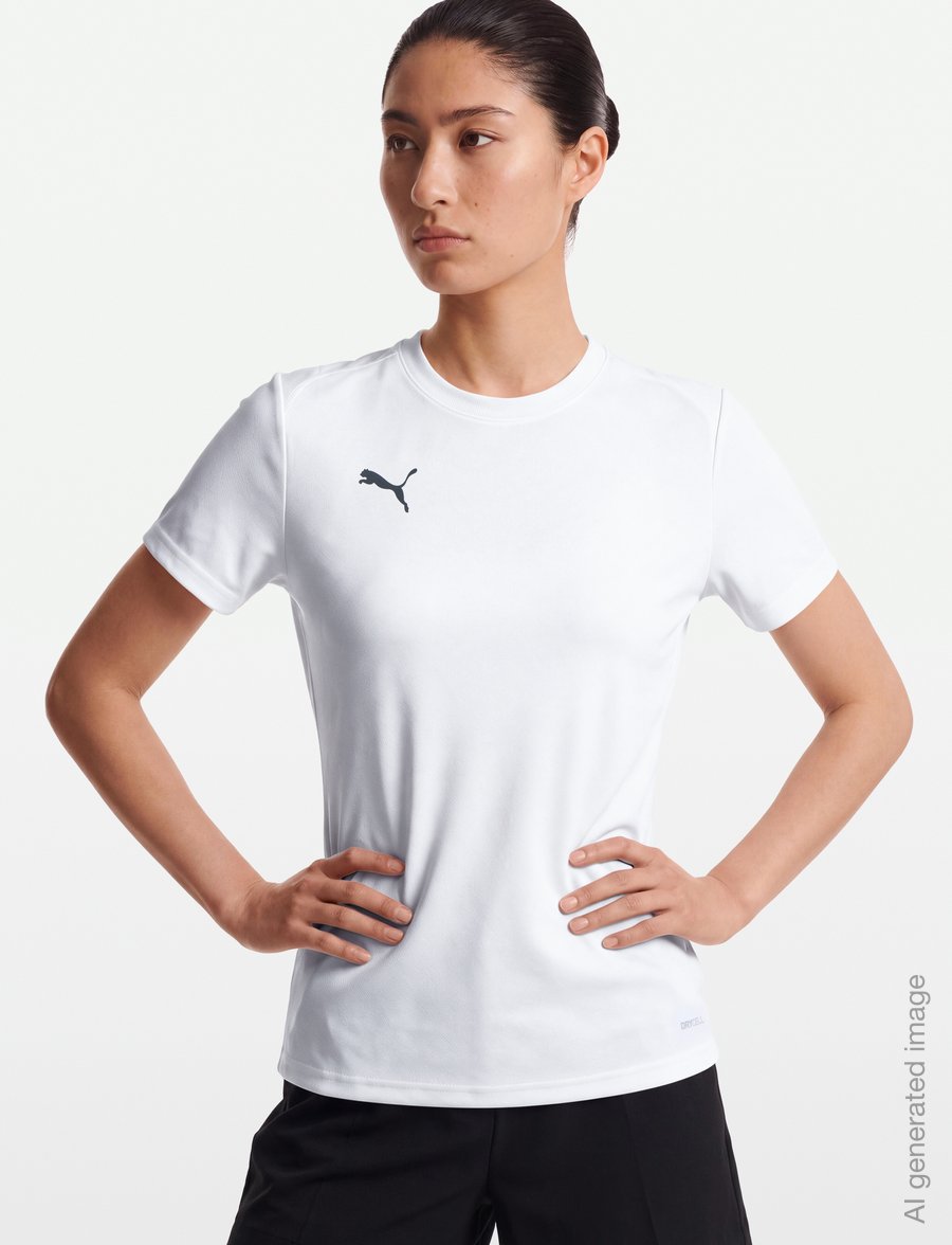 PUMA - teamGOAL Jersey Wmn - t-särgid - puma white-puma black - 3