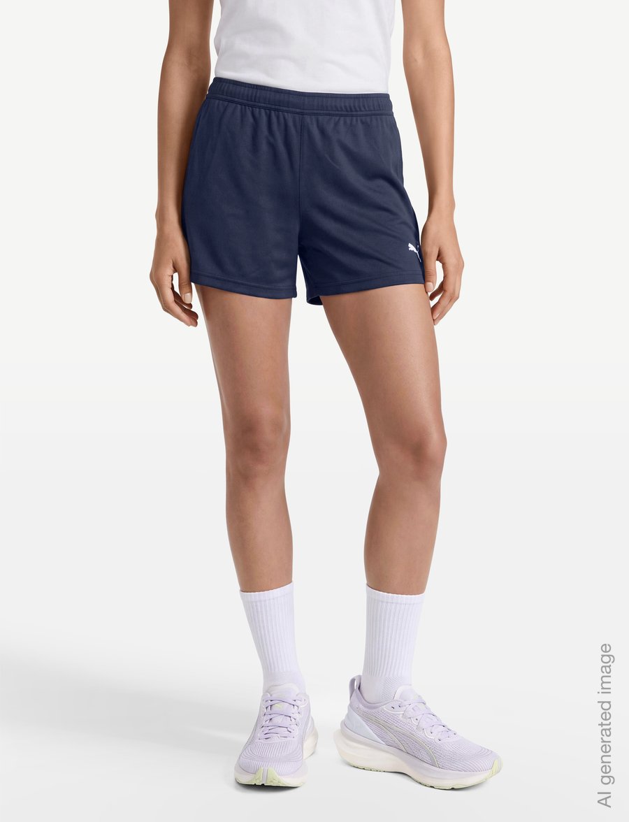 PUMA - teamGOAL Training Short Wmn - træningsshorts - puma navy-puma white-persian blue - 3