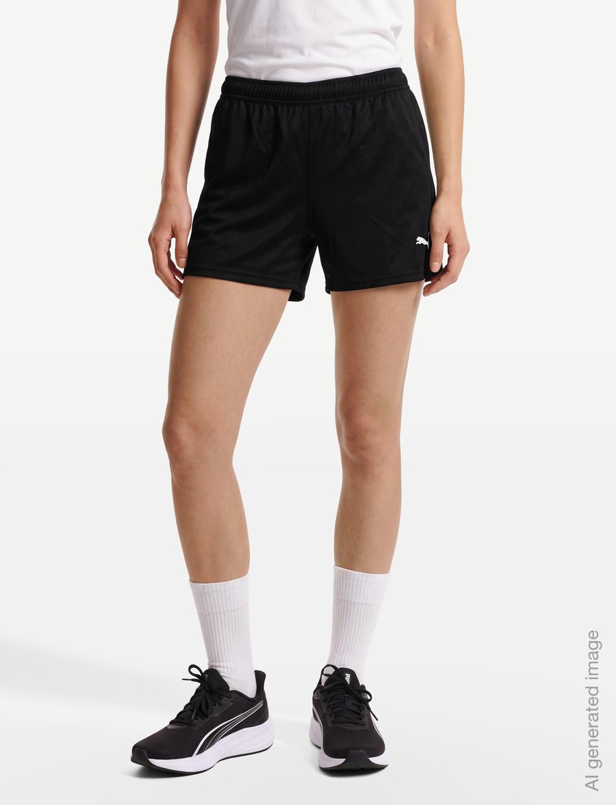 PUMA - teamGOAL Training Short Wmn - træningsshorts - puma black-puma white-flat dark gray - 3