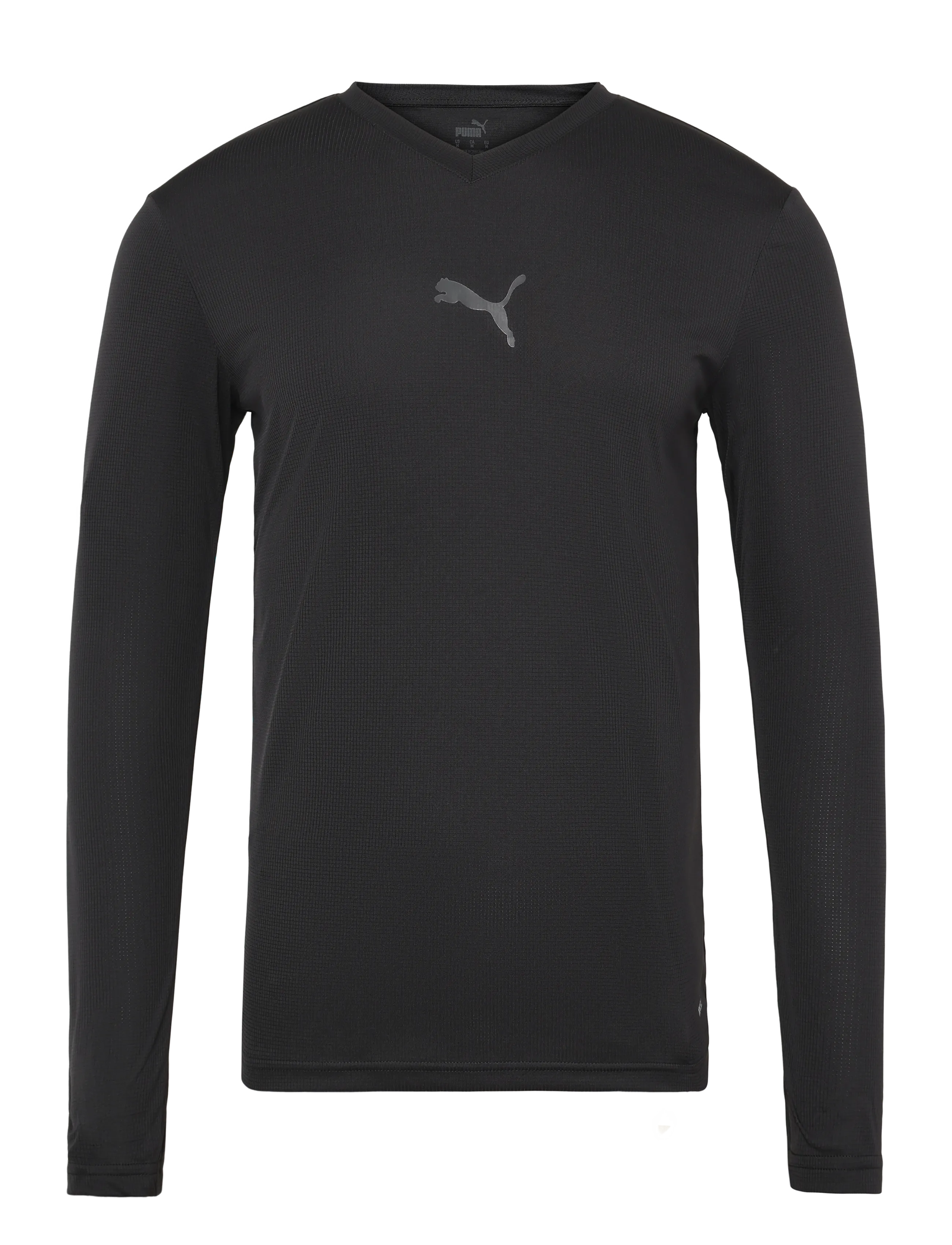PUMA teamGOAL Baselayer Tee LS - Tänavastiil - PUMA BLACK-FLAT DARK GRAY / black