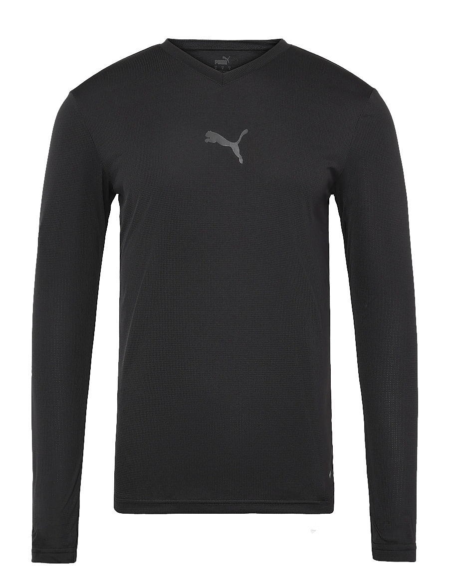 PUMA - teamGOAL Baselayer Tee LS - aluskihina kantavad alussärgid - puma black-flat dark gray - 0