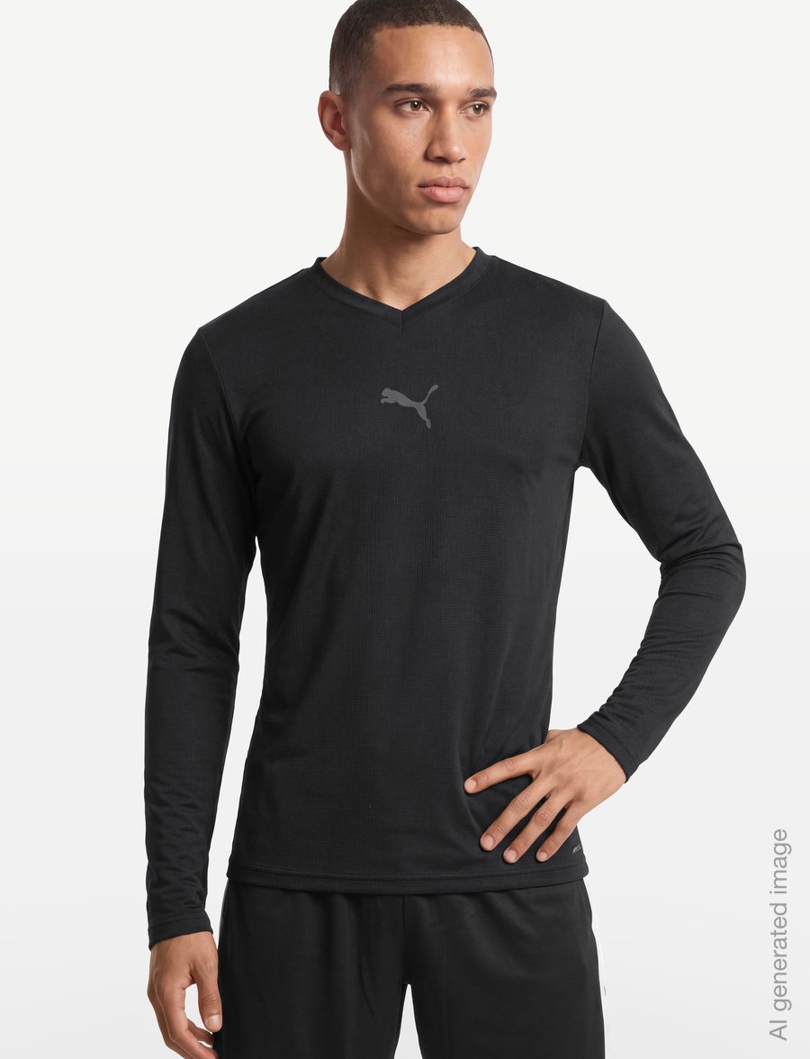 PUMA - teamGOAL Baselayer Tee LS - nærbolir - puma black-flat dark gray - 3