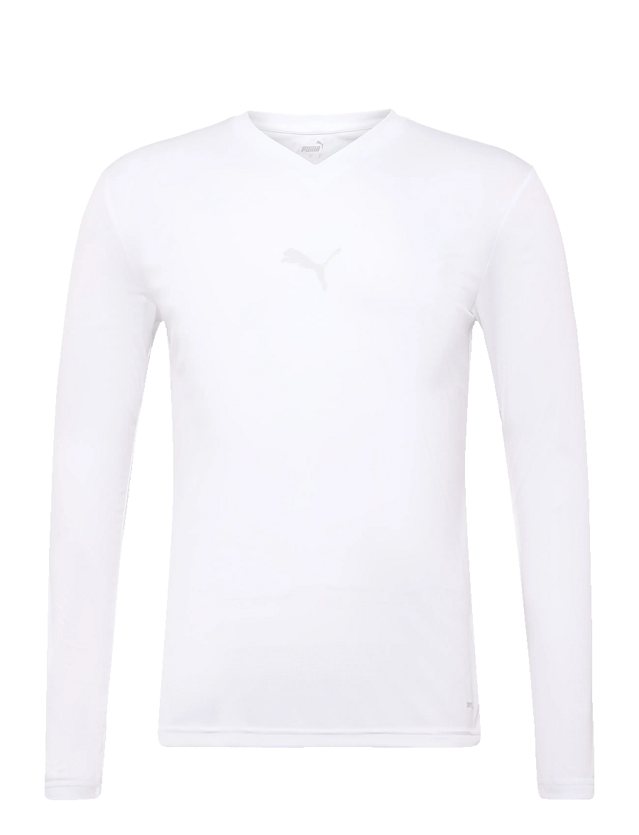 PUMA - teamGOAL Baselayer Tee LS - funktionsunterwäsche - oberteile - puma white-feather gray - 0