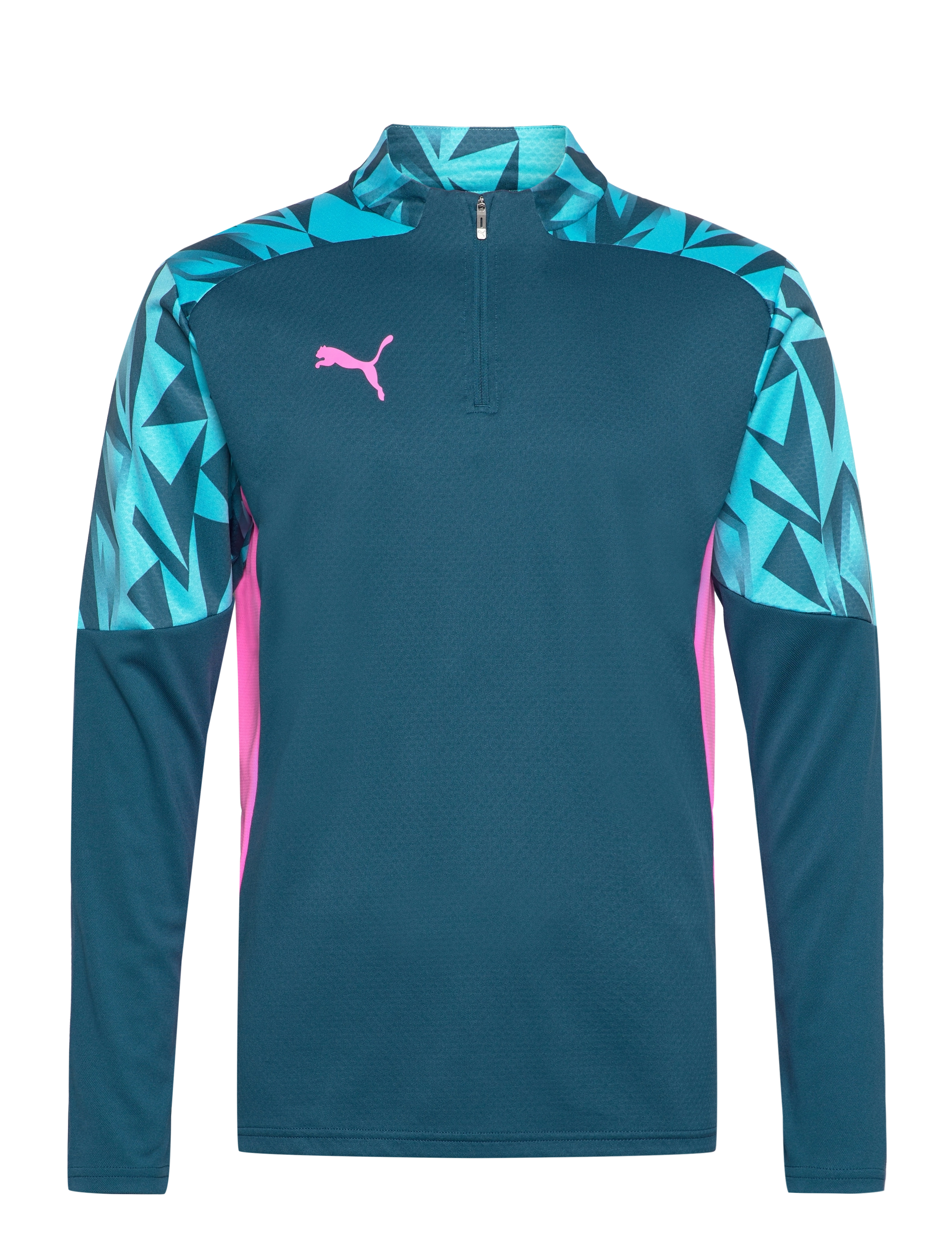 individualFINAL 1/4-Zip Top - OCEAN TROPIC-BRIGHT AQUA