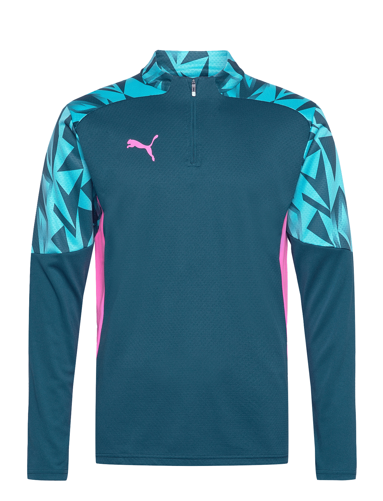 individualFINAL 1/4-Zip Top - OCEAN TROPIC-BRIGHT AQUA