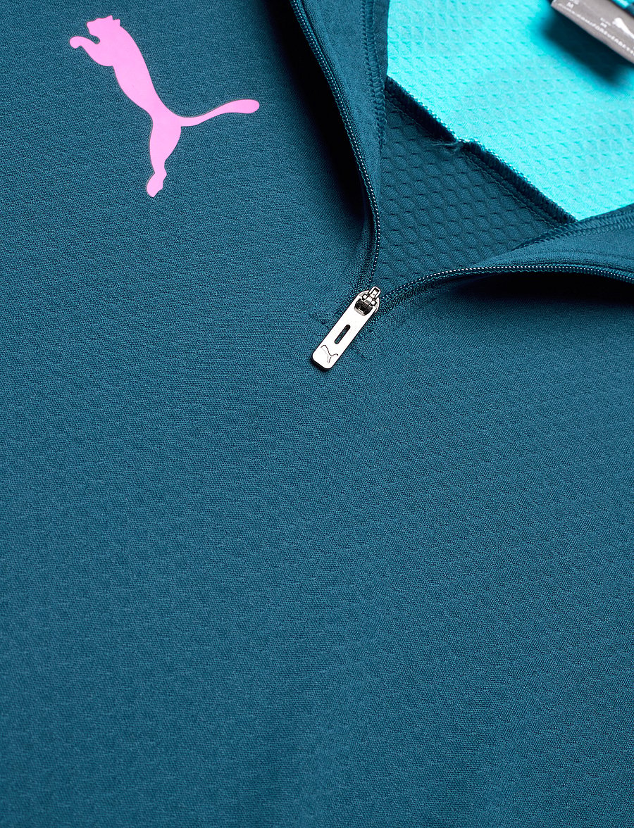 PUMA - individualFINAL 1/4-Zip Top - ocean tropic-bright aqua - 4