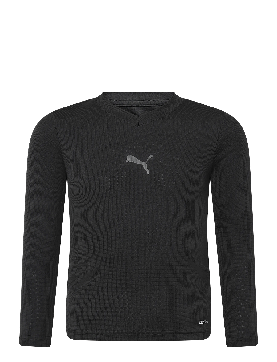 PUMA - teamGOAL Baselayer Tee LS Jr. - termoundertrøjer - puma black-flat dark gray - 0