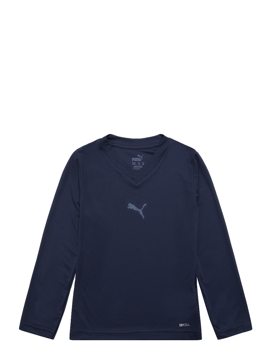 PUMA - teamGOAL Baselayer Tee LS Jr. - termoundertrøjer - puma navy-persian blue - 0