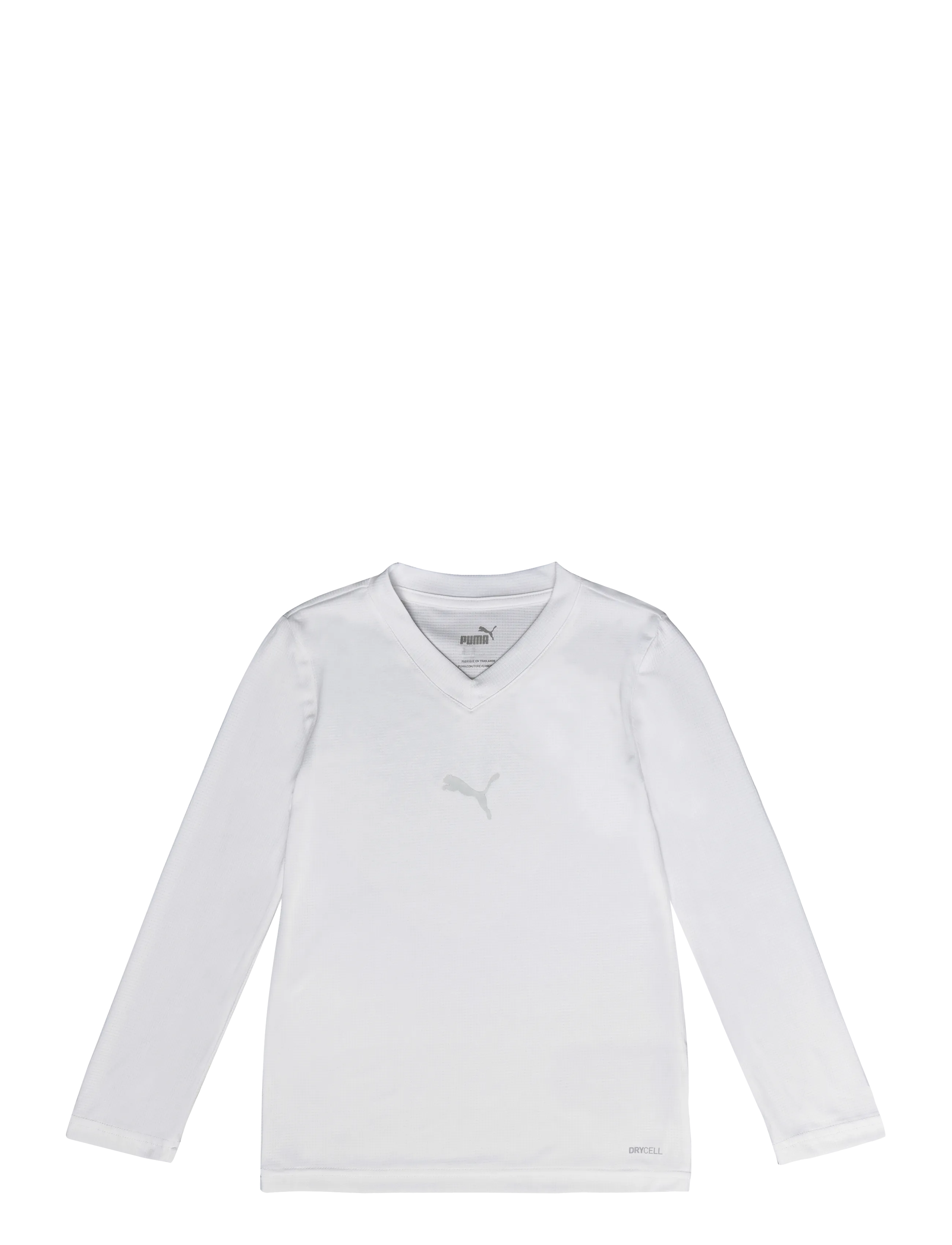 PUMA teamGOAL Baselayer Tee LS Jr. - Teismelised 140-176 - PUMA WHITE-FEATHER GRAY / white