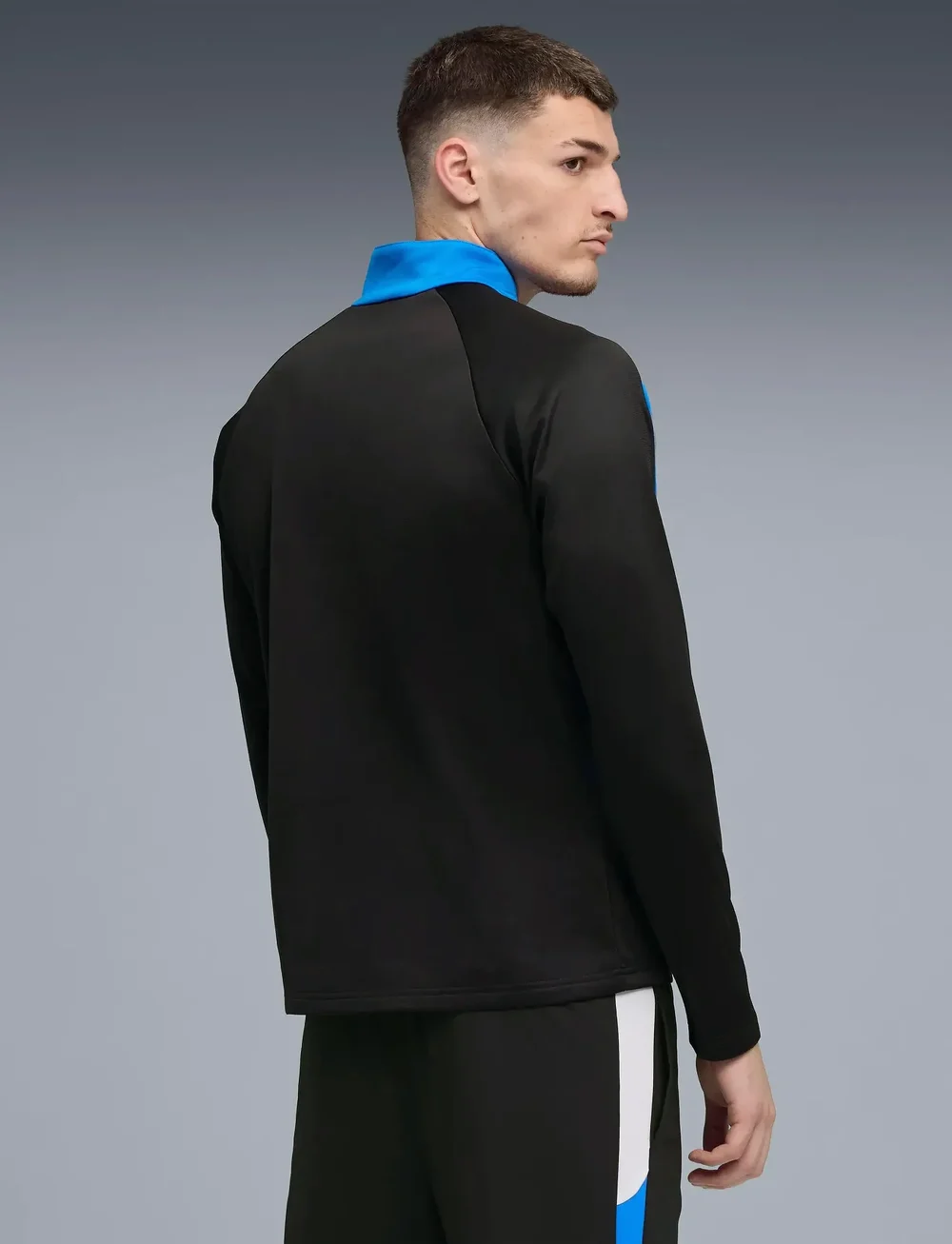 PUMA - IndividualLIGA 1/4 Zip Top - langarmshirts - puma black-puma white-ultra blue - 5