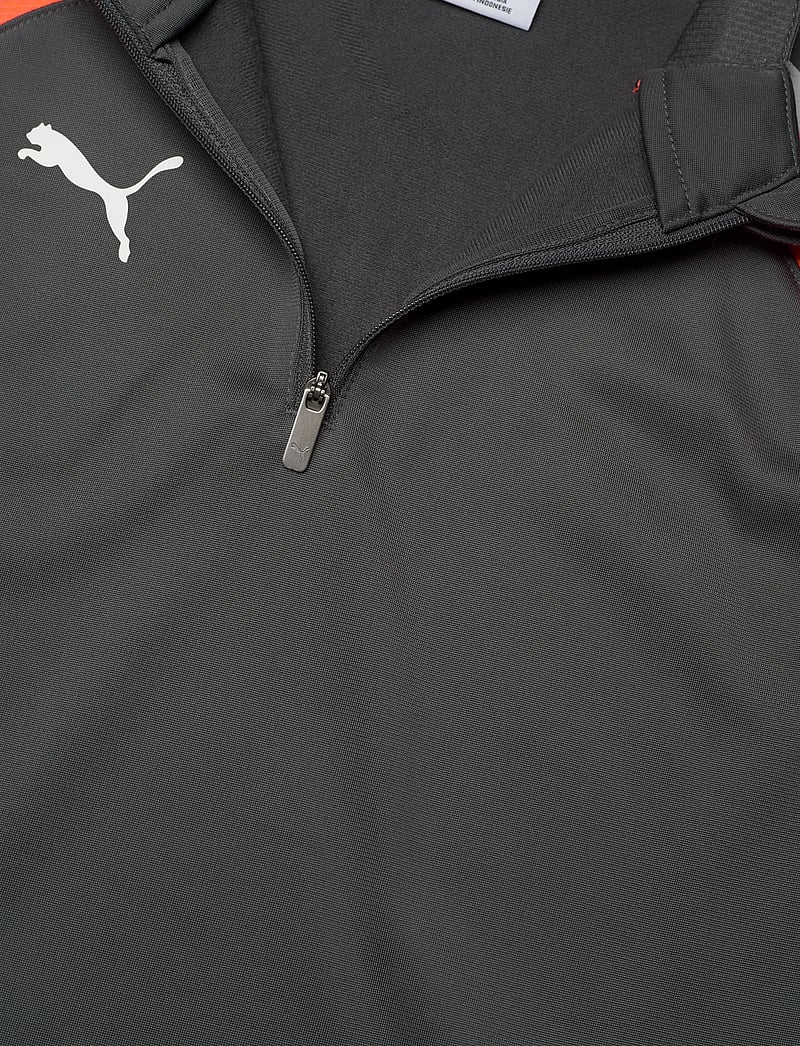 PUMA - IndividualLIGA 1/4 Zip Top Jr - sporttoppar - shadow gray-puma white-glowing red - 2