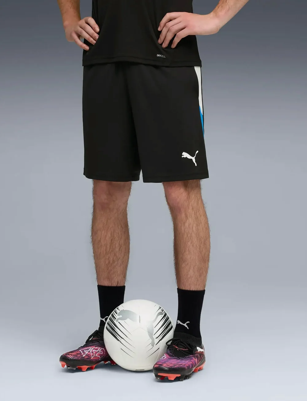 PUMA - IndividualLIGA Training Shorts 2 (open pockets) - trainingsshorts - puma black-puma white-ultra blue - 0