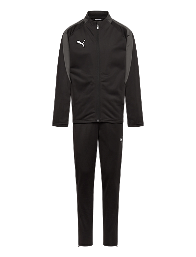 PUMA IndividualLIGA Tracksuit Jr - Joggingsæt - PUMA BLACK-PUMA WHITE-SHADOW GRAY / black