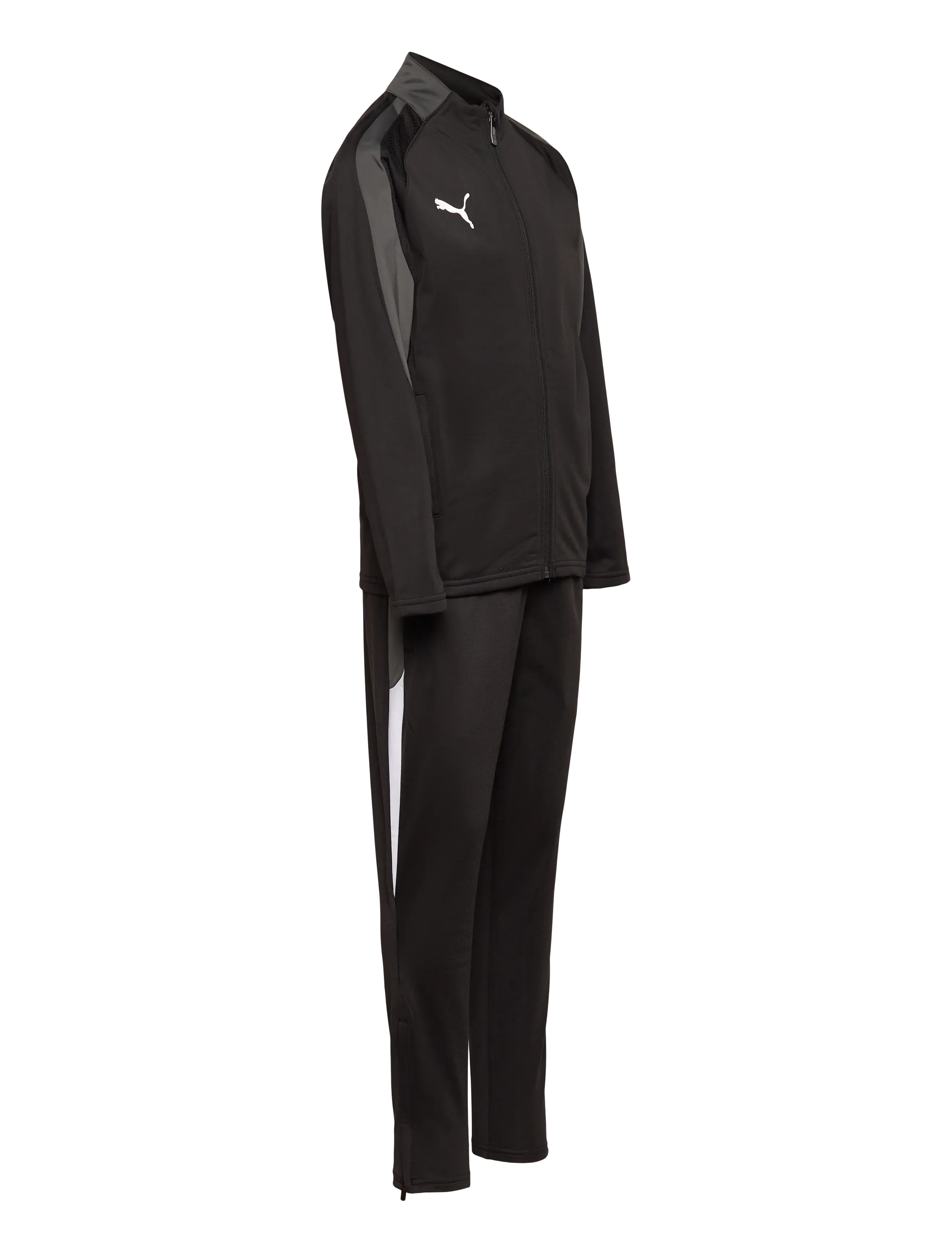 PUMA - IndividualLIGA Tracksuit Jr - apģērbs - puma black-puma white-shadow gray - 2