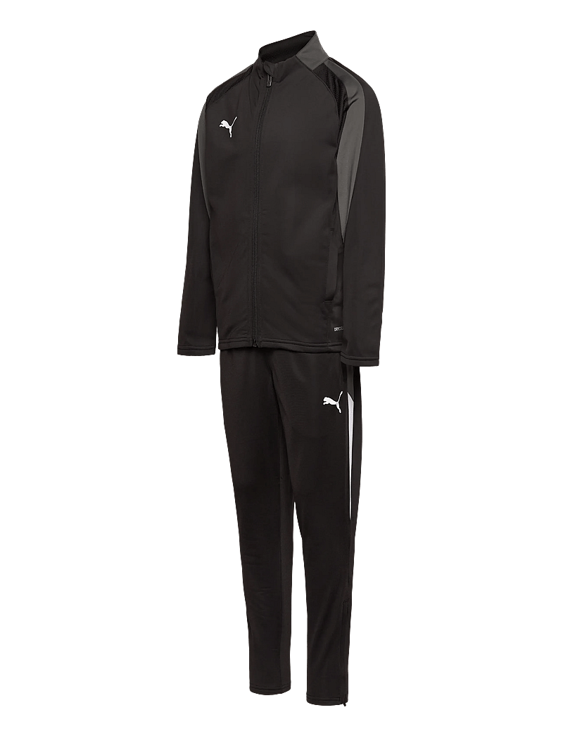 PUMA - IndividualLIGA Tracksuit Jr - apģērbs - puma black-puma white-shadow gray - 3