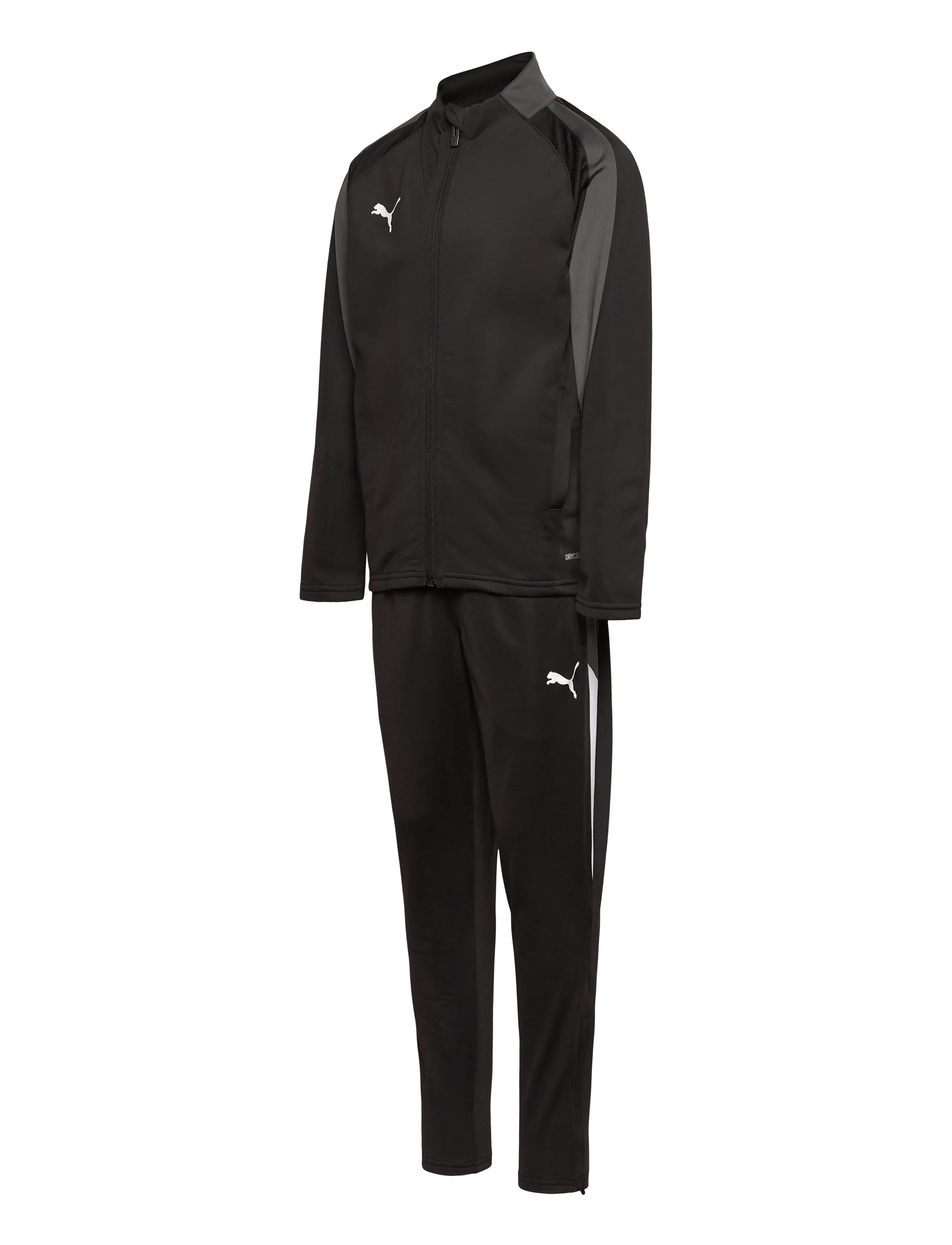 PUMA - IndividualLIGA Tracksuit Jr - apģērbs - puma black-puma white-shadow gray - 3