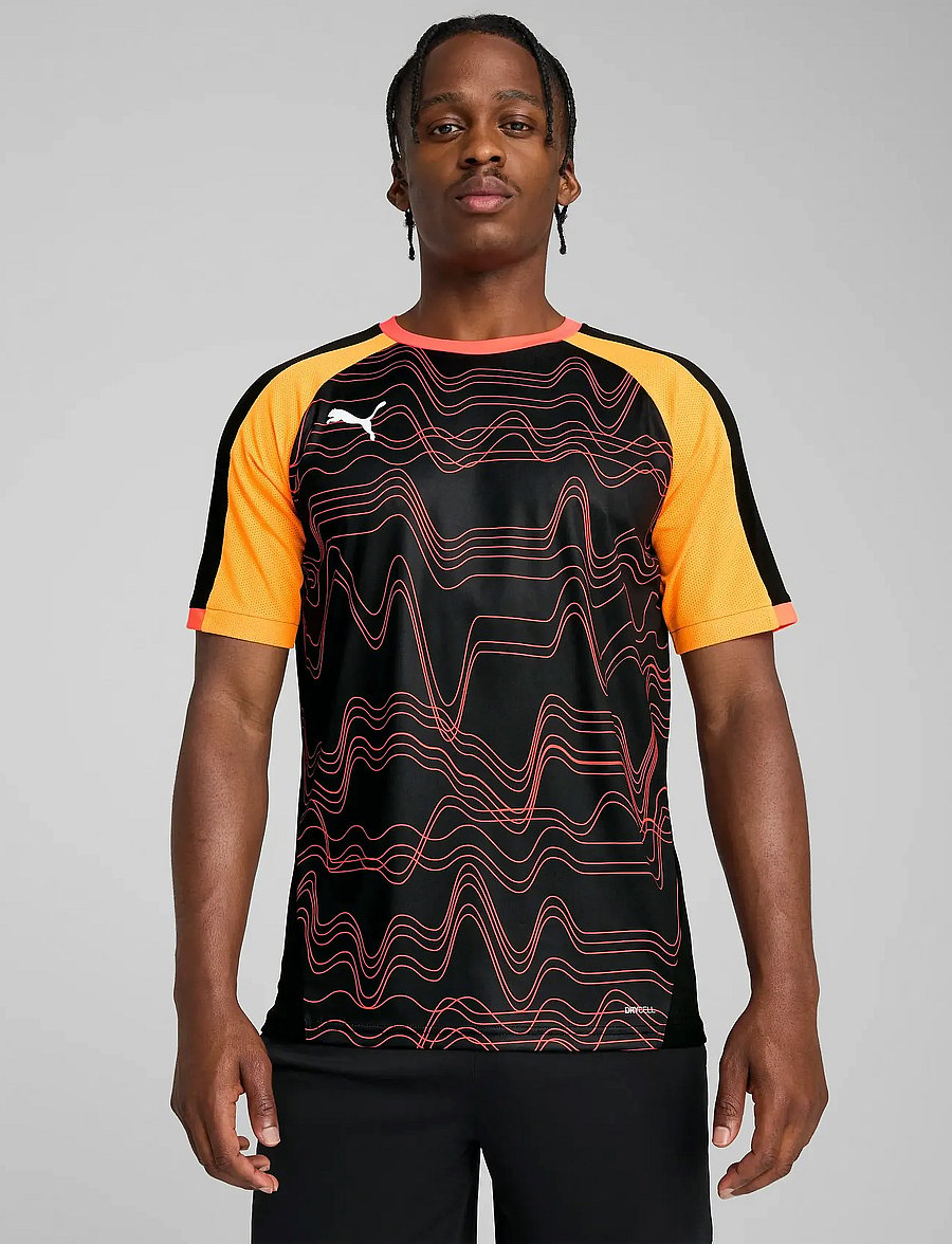 PUMA - individualLIGA Graphic Jersey - puma black-glowing red - 0