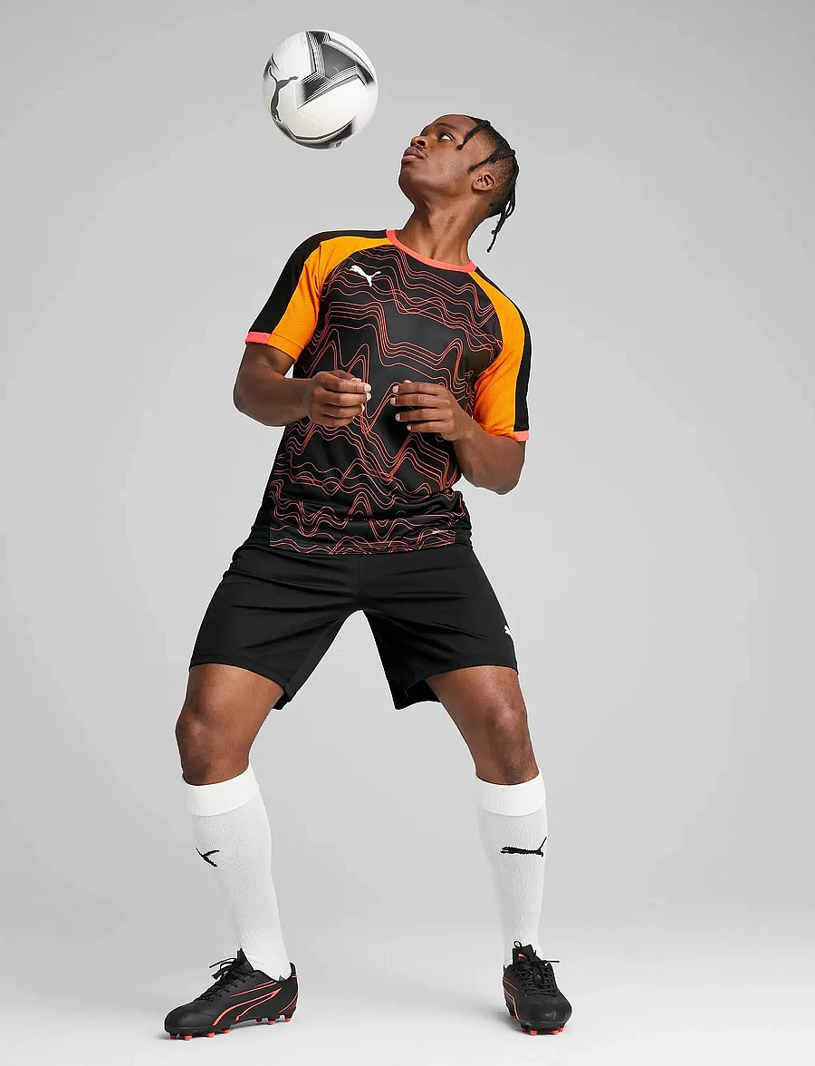 PUMA - individualLIGA Graphic Jersey - puma black-glowing red - 4
