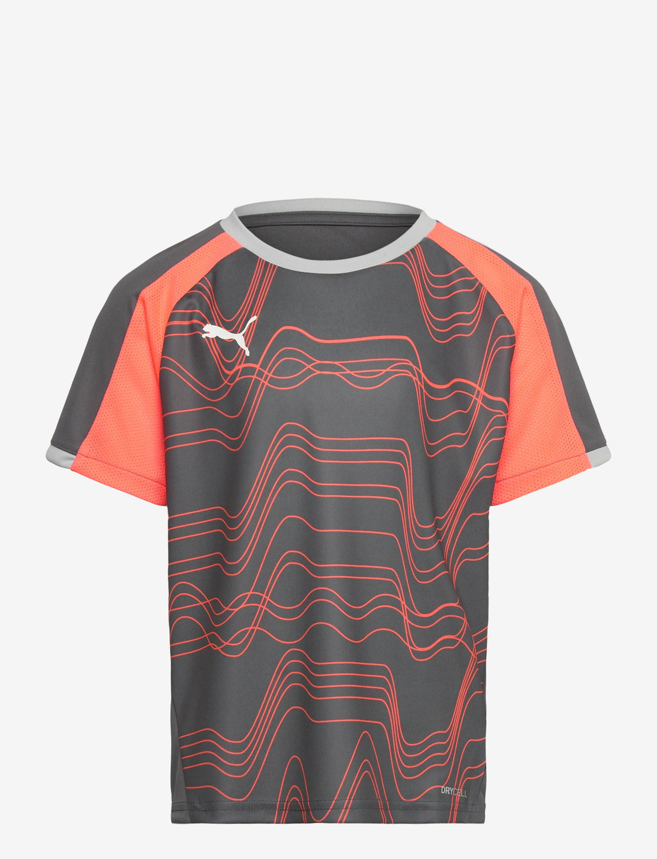 PUMA - individualLIGA Graphic Jersey jr - sporttoppar - shadow gray-puma white-glowing red - 0