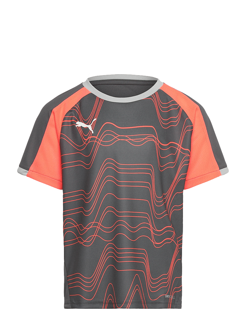 PUMA - individualLIGA Graphic Jersey jr - sporttoppar - shadow gray-puma white-glowing red - 0