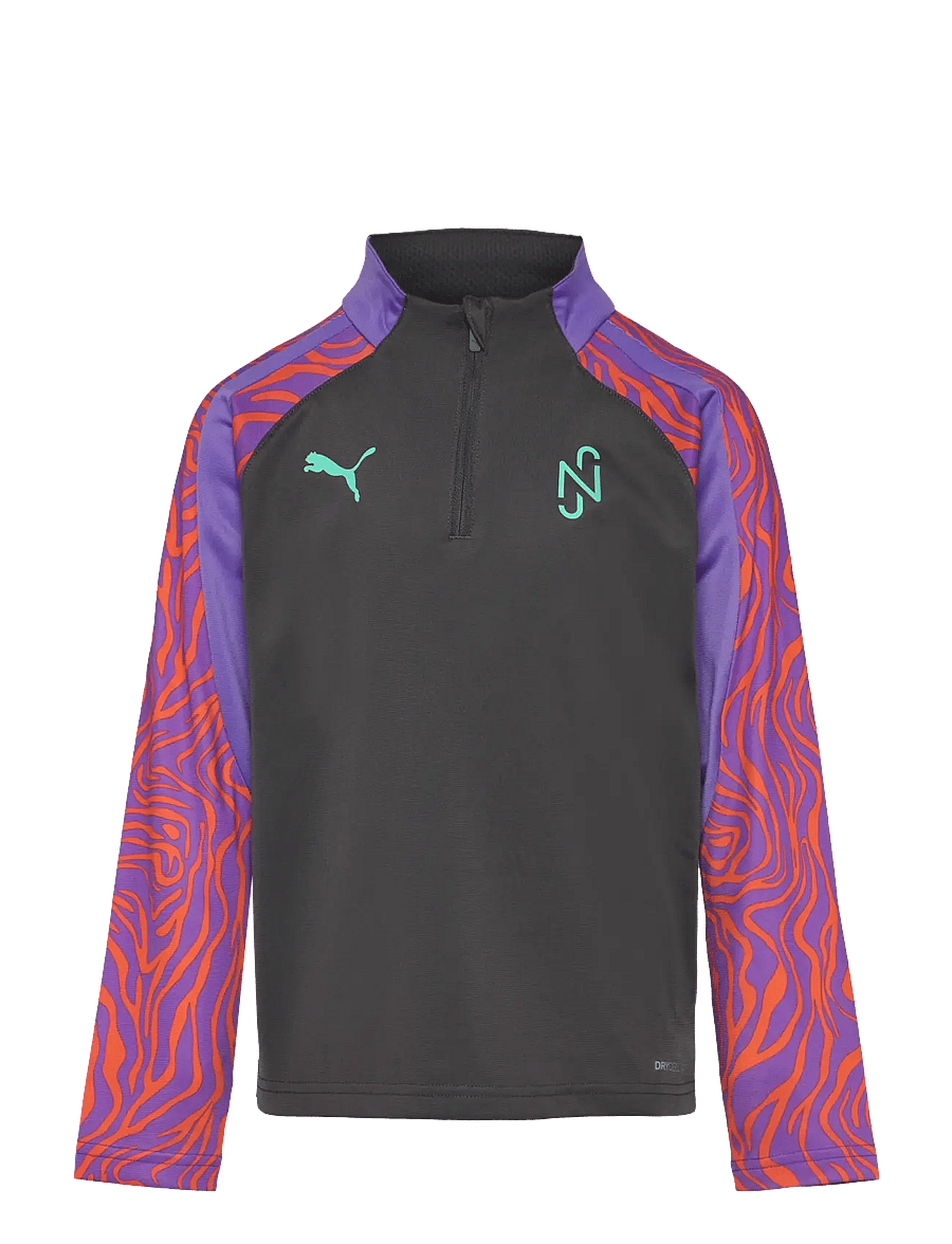 PUMA - Neymar JR Creativity 1/4 zip Jr - dark coal-soft violet - 0