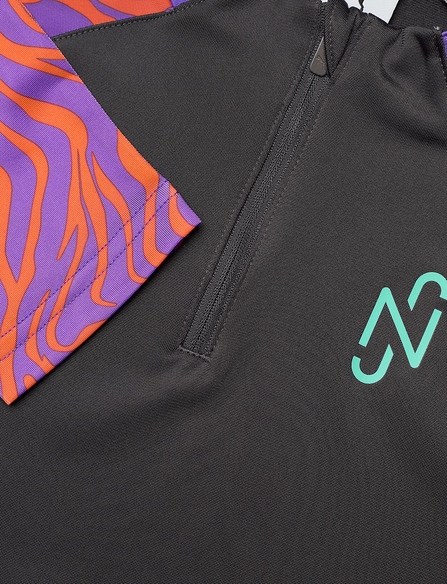 PUMA - Neymar JR Creativity 1/4 zip Jr - dark coal-soft violet - 2