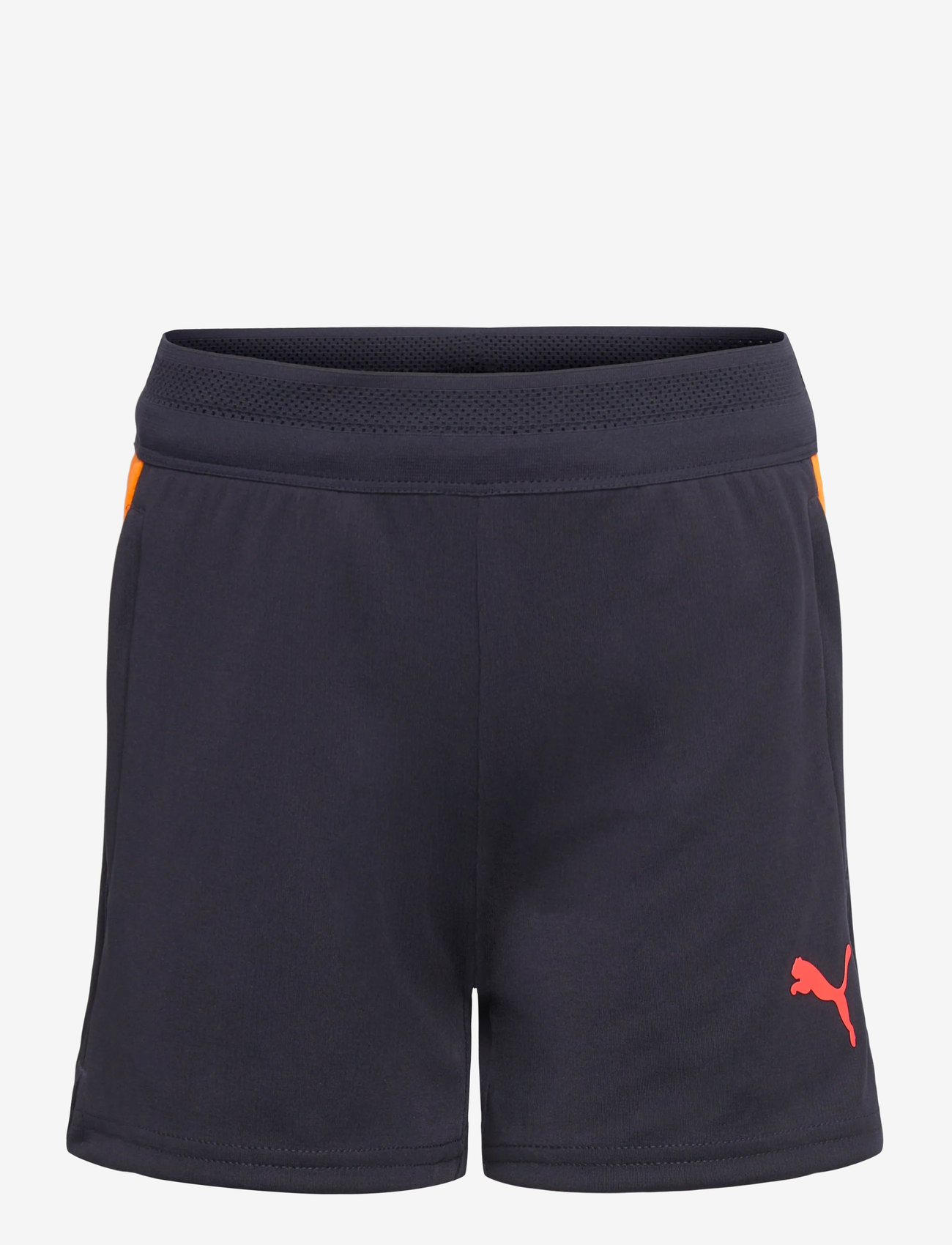 PUMA - individualCUP Training Shorts jr - sport-shorts - new navy-glowing red-heat fire - 0
