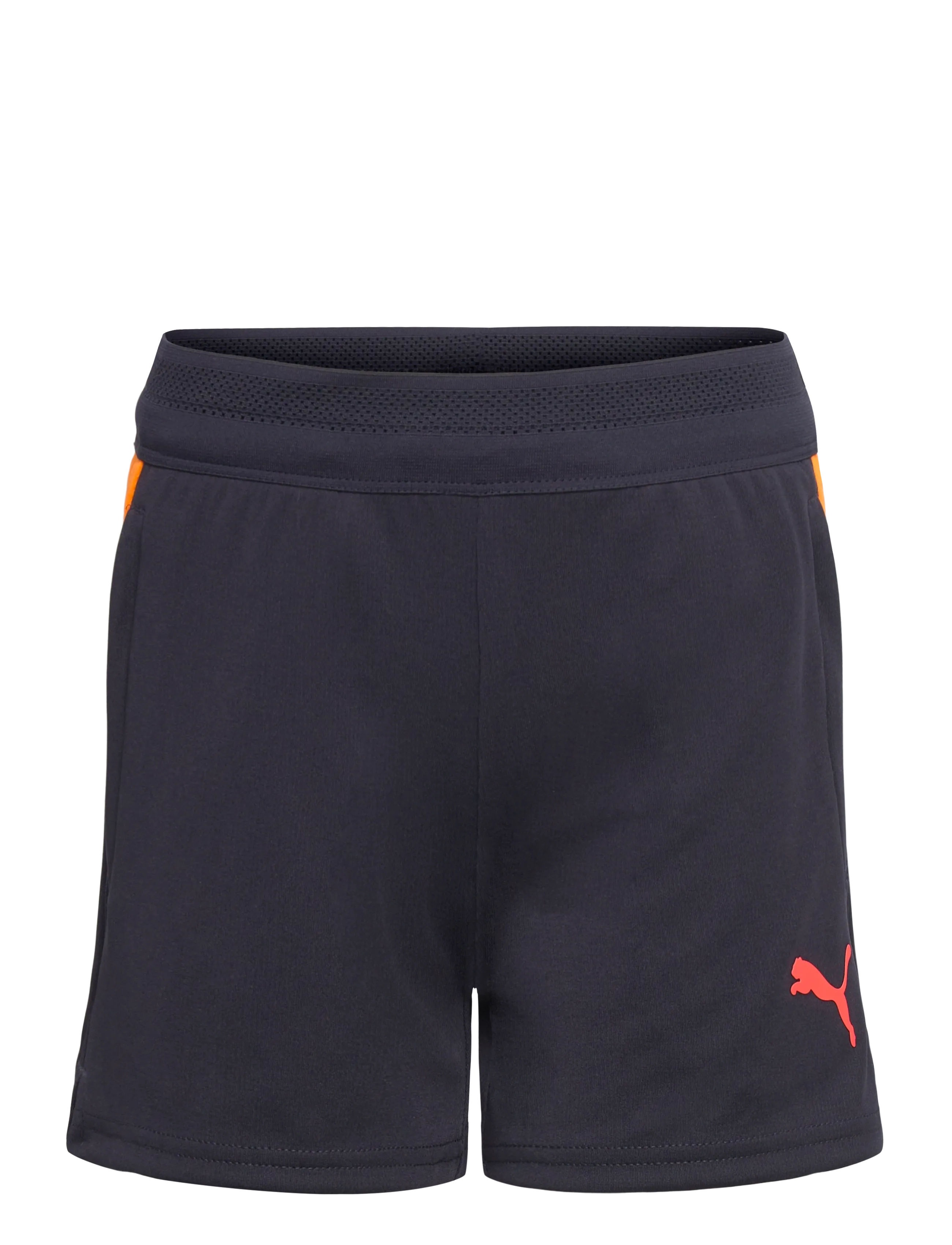 PUMA individualCUP Training Shorts jr - 4 for 3 - NEW NAVY-GLOWING RED-HEAT FIRE / navy