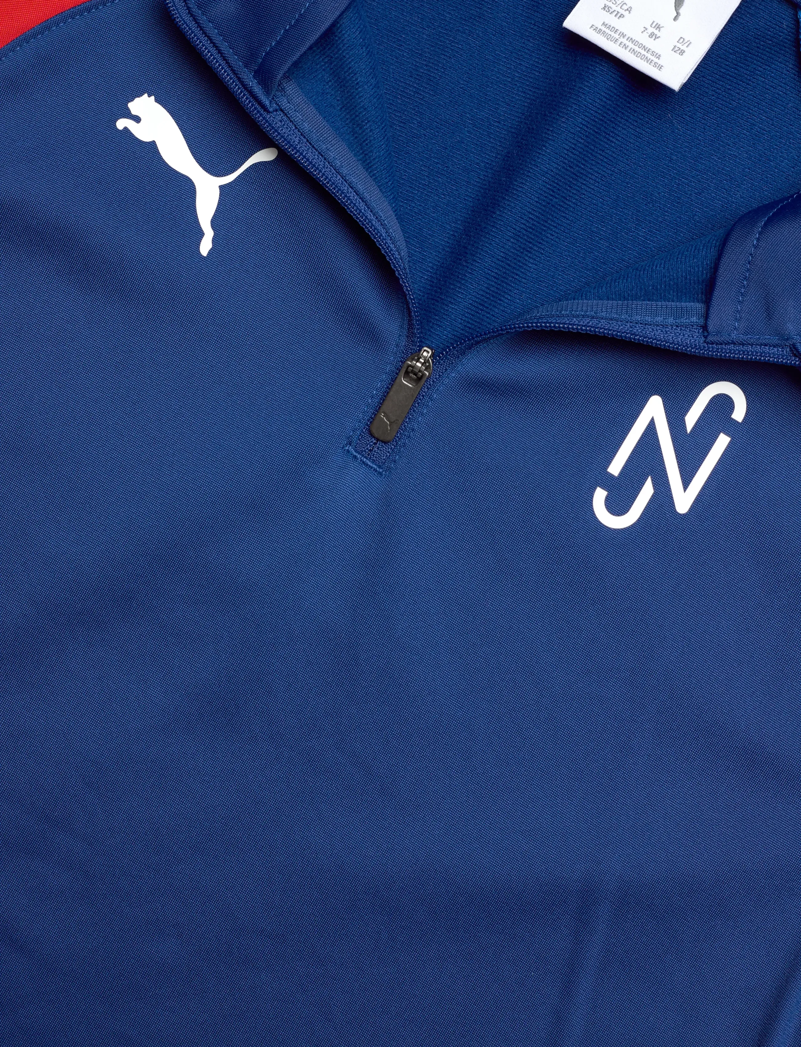PUMA - Neymar JR Playmaker 1/4 zip jr - sportstopper - blazing blue-puma white-ultra blue - 2