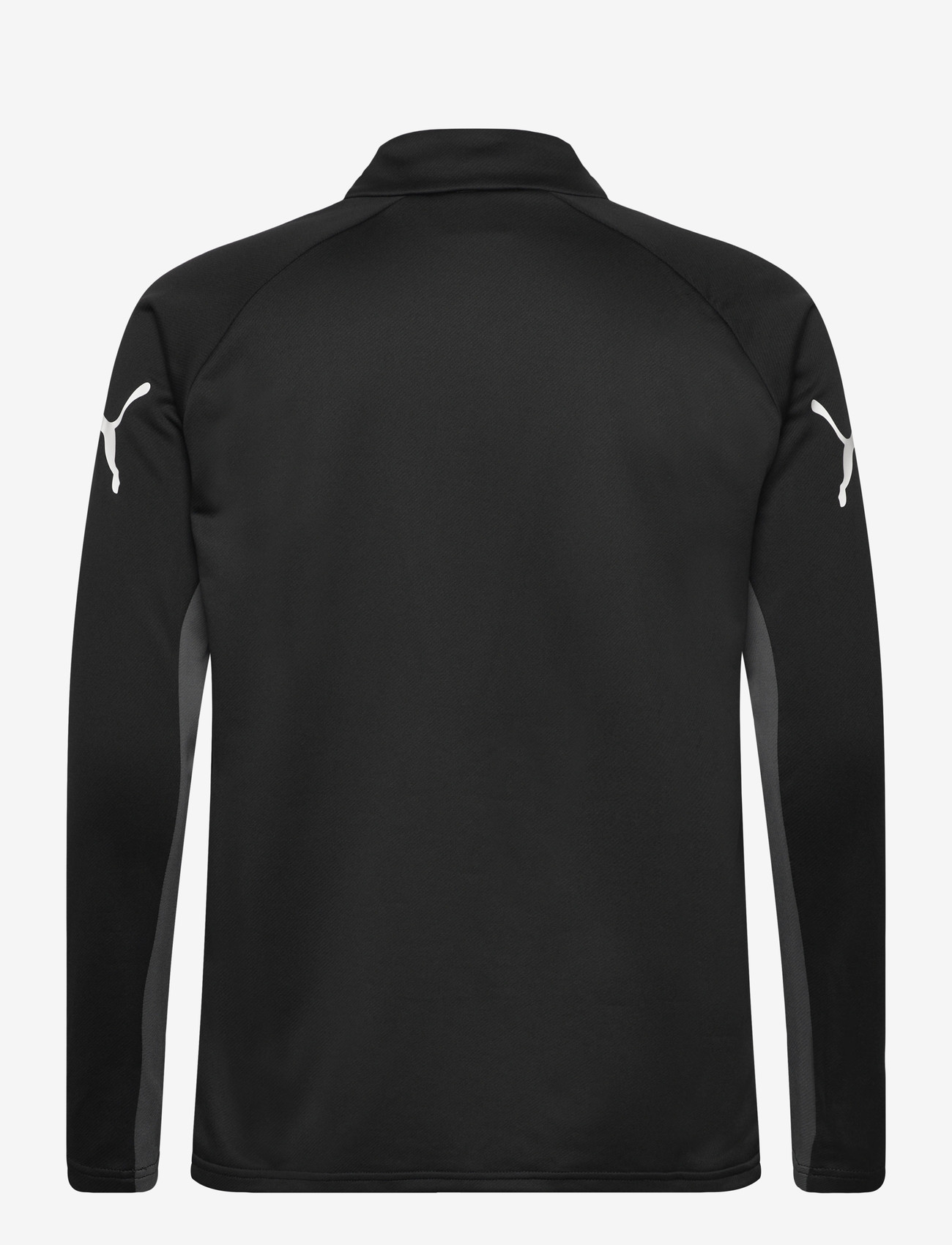 PUMA - IndividualLIGA 1/4 Zip Top - langærmede t-shirts - puma black-puma white-shadow gray - 1
