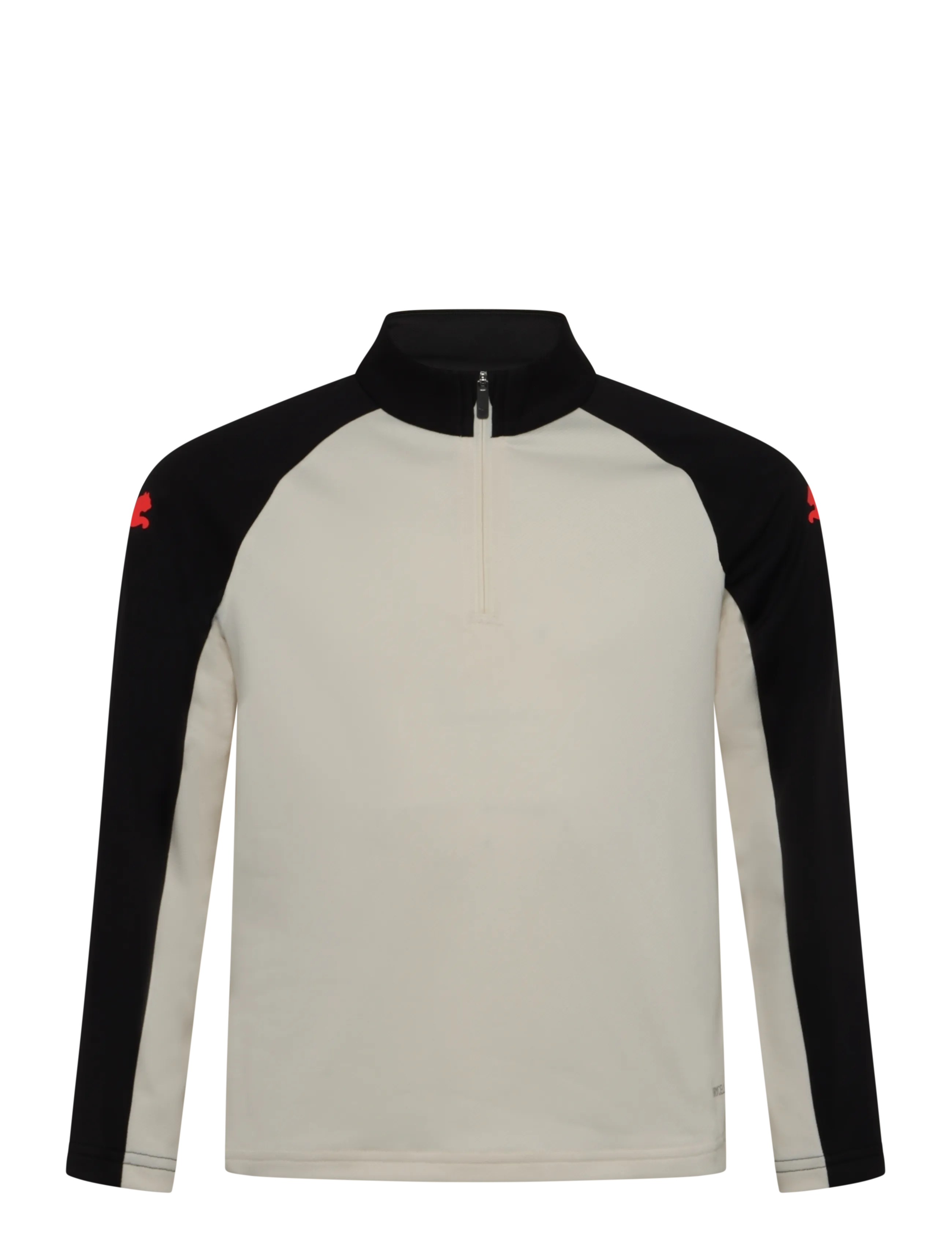 PUMA IndividualLIGA 1/4 Zip Top Jr - Osta suuruse järgi - SUGARED ALMOND-ULTRA RED-PUMA BLACK / cream