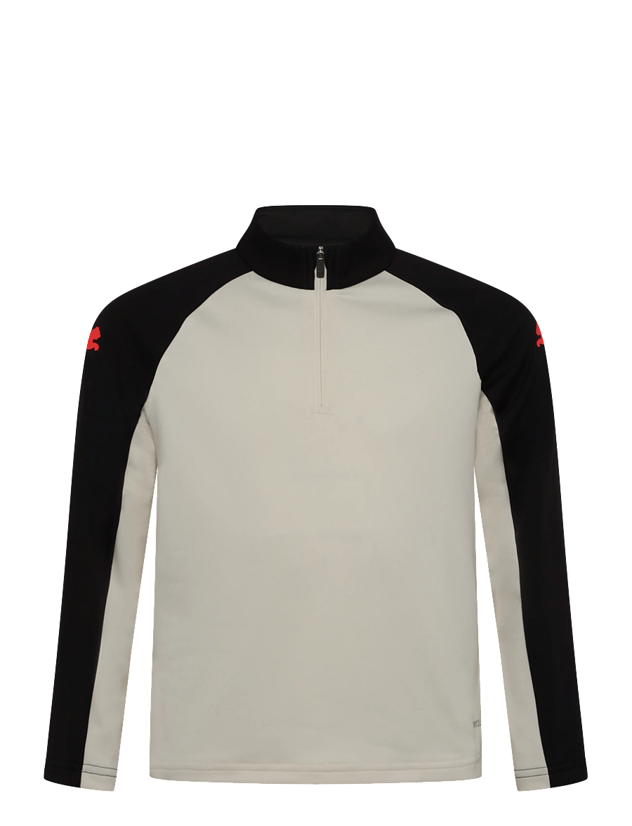 PUMA - IndividualLIGA 1/4 Zip Top Jr - sweatshirts - sugared almond-ultra red-puma black - 0